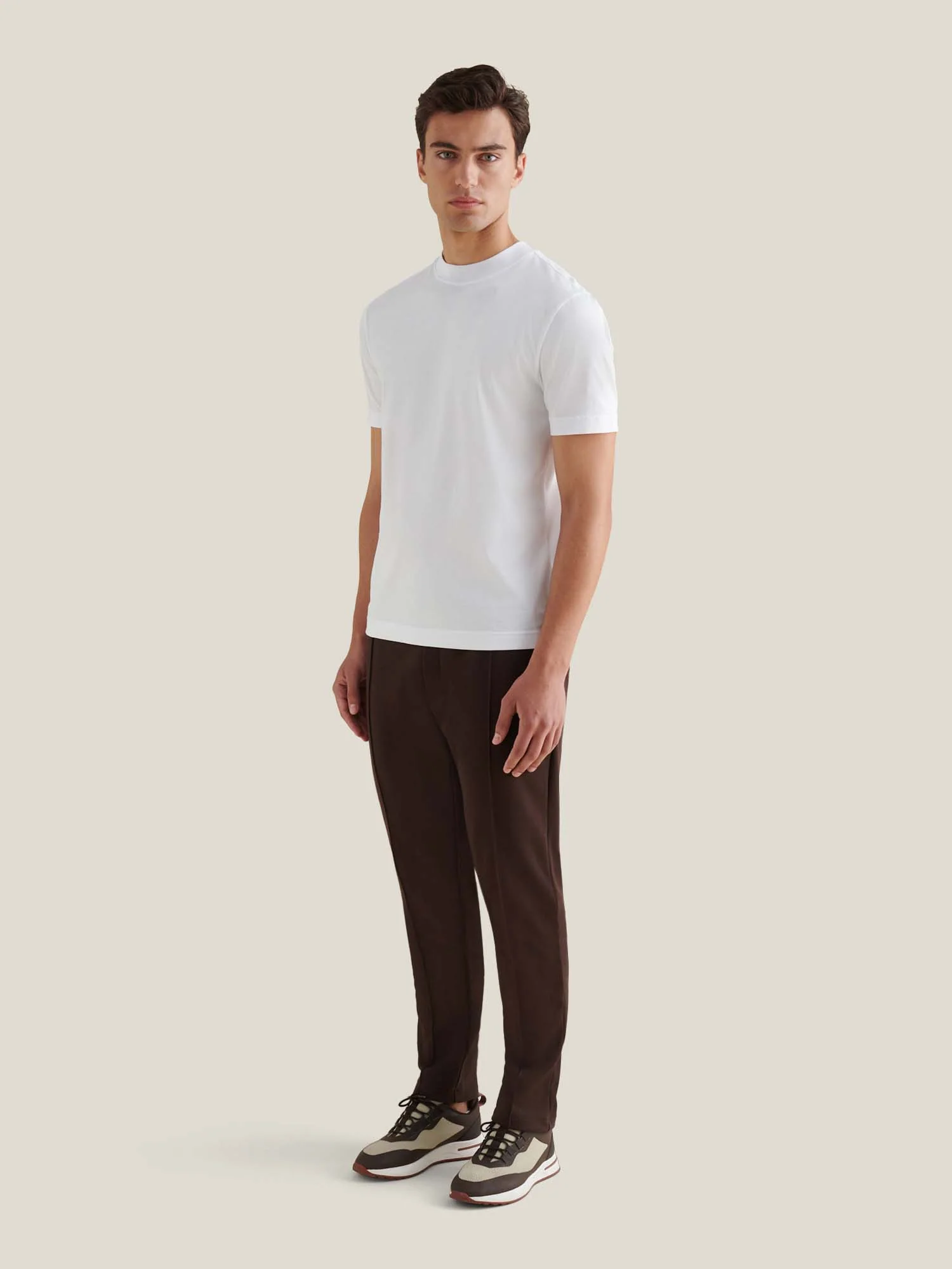 Peckham Rye Mercerised Cotton Bright White T-Shirt - Image 6