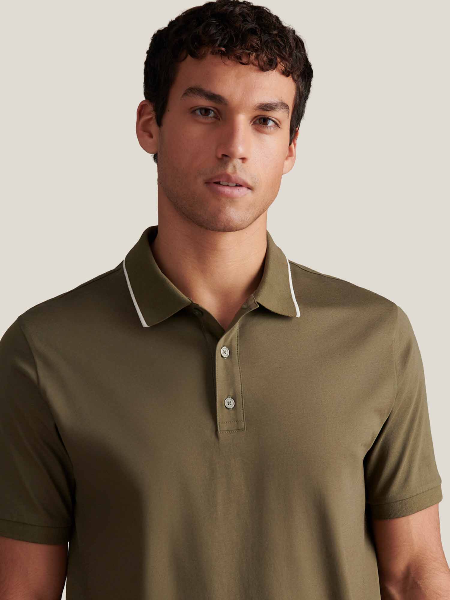 Peckham Rye Mercerised Cotton Tipped Sea Turtle Polo Shirt - Image 7