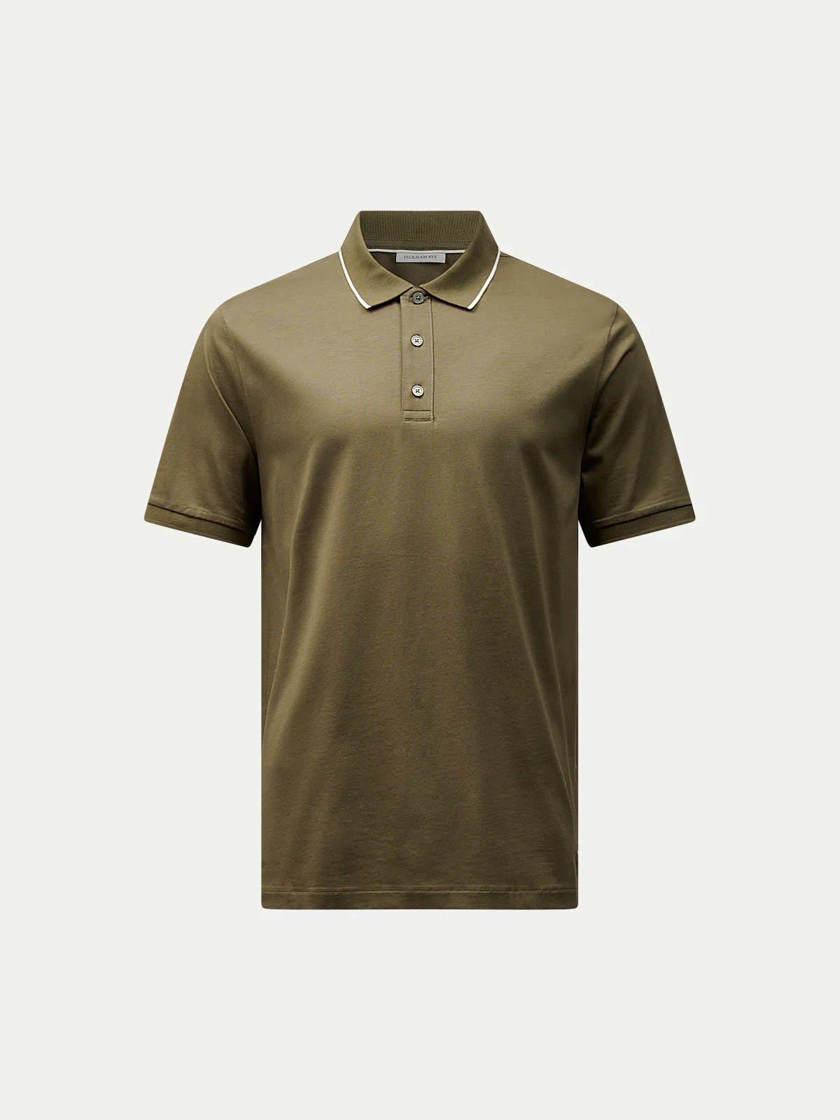 Peckham Rye Mercerised Cotton Tipped Sea Turtle Polo Shirt - Image 8