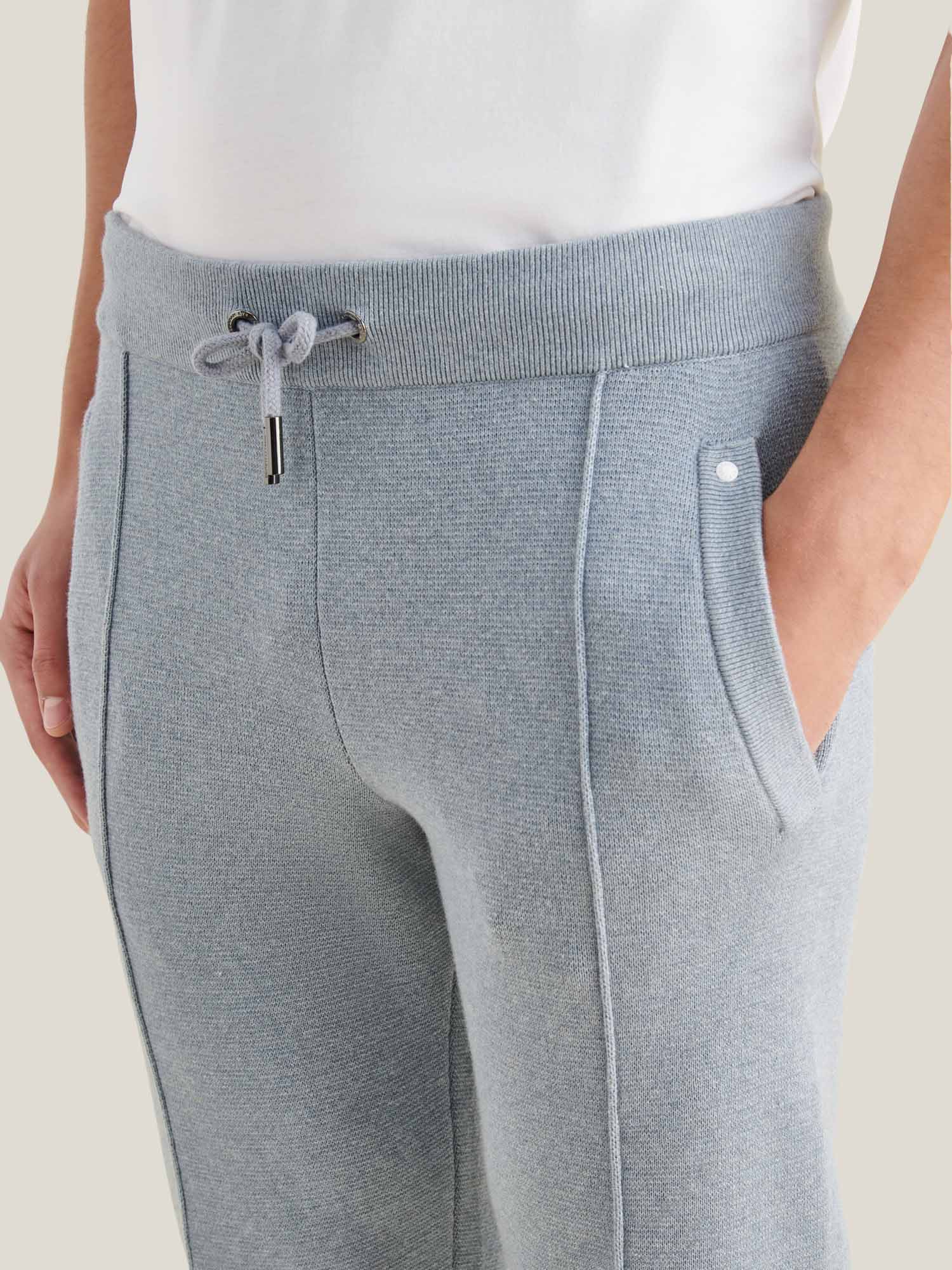 Peckham Rye Milano Knit Blue Blizzard Sweatpants - Image 7