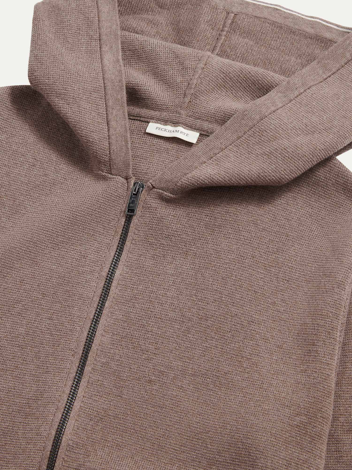 Peckham Rye Milano Knit Iron Zip-Up Hoodie - Image 7