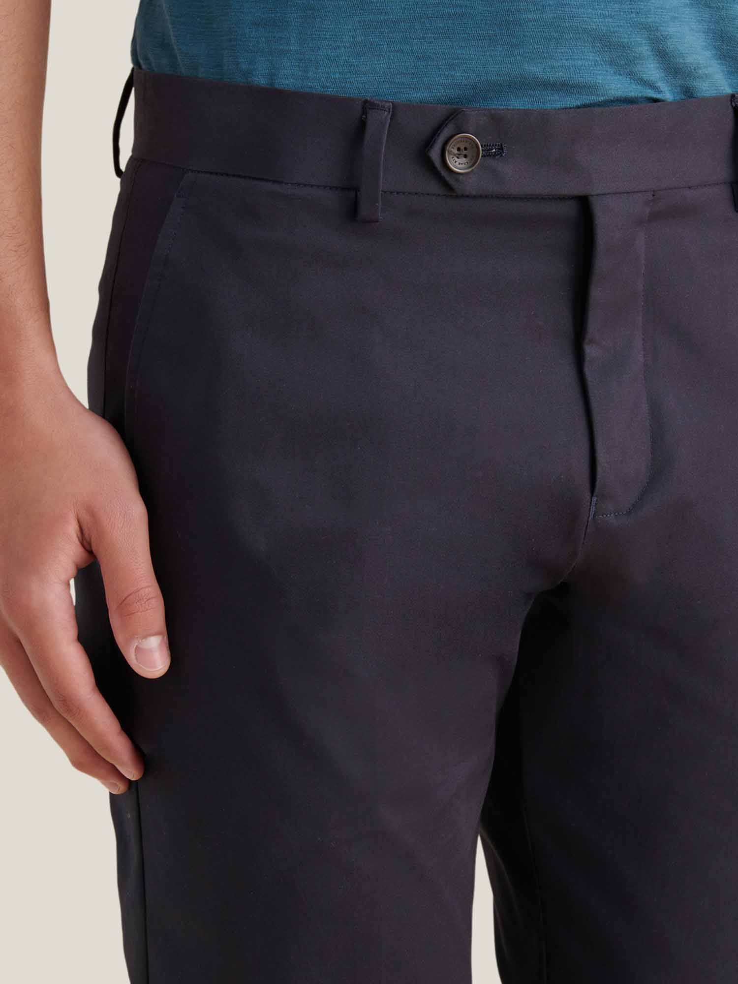Peckham Rye Stretch Dark Sapphire Navy Cotton Trouser - Image 7