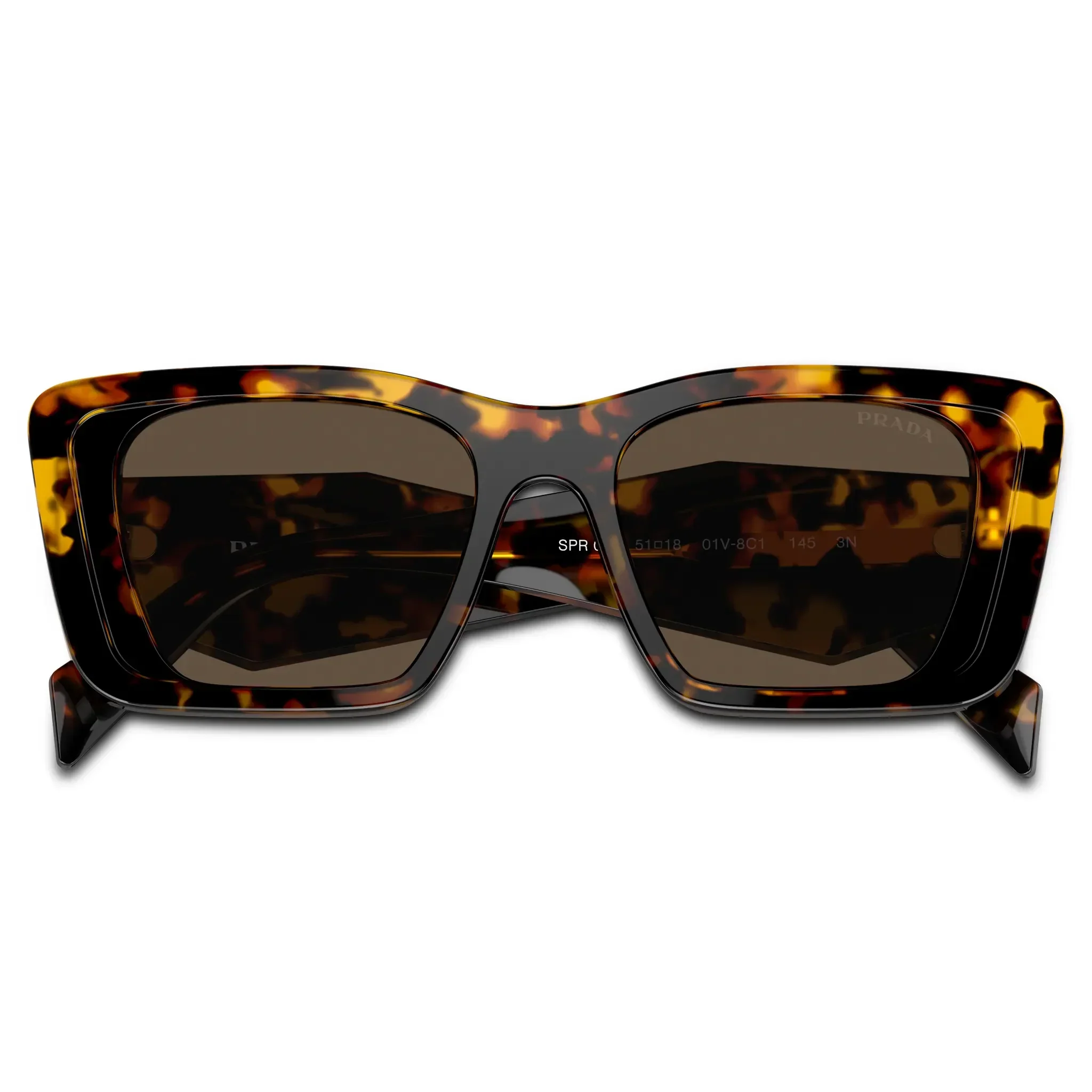 Prada PR 08YS 01V8C1 Havana Honey Sunglasses - Image 5