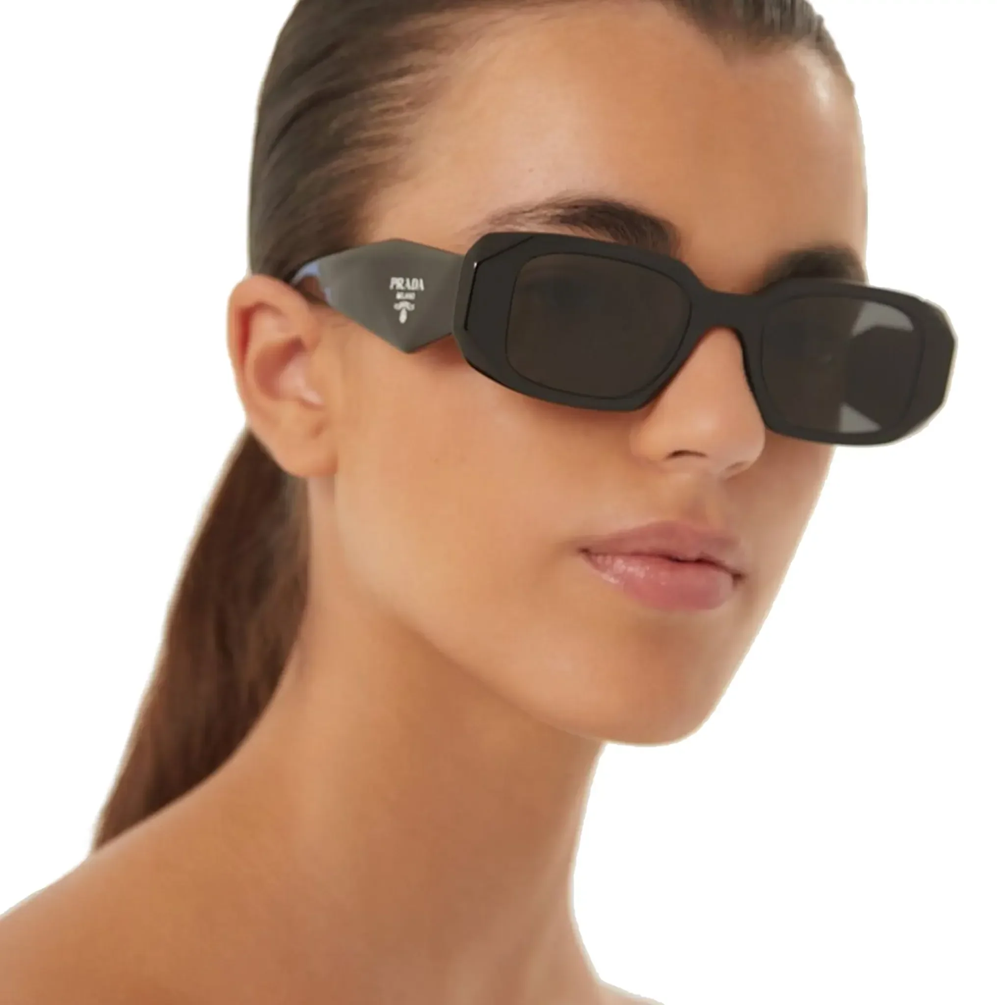 Prada PR 17WS 1AB5S0 Symbole Black Sunglasses - Image 2