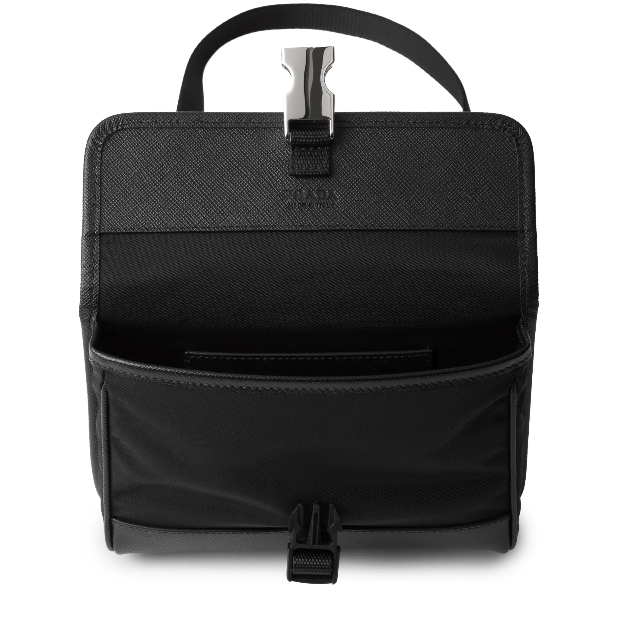 Prada Re-Nylon Saffiano Leather Black Smartphone Case - Image 3