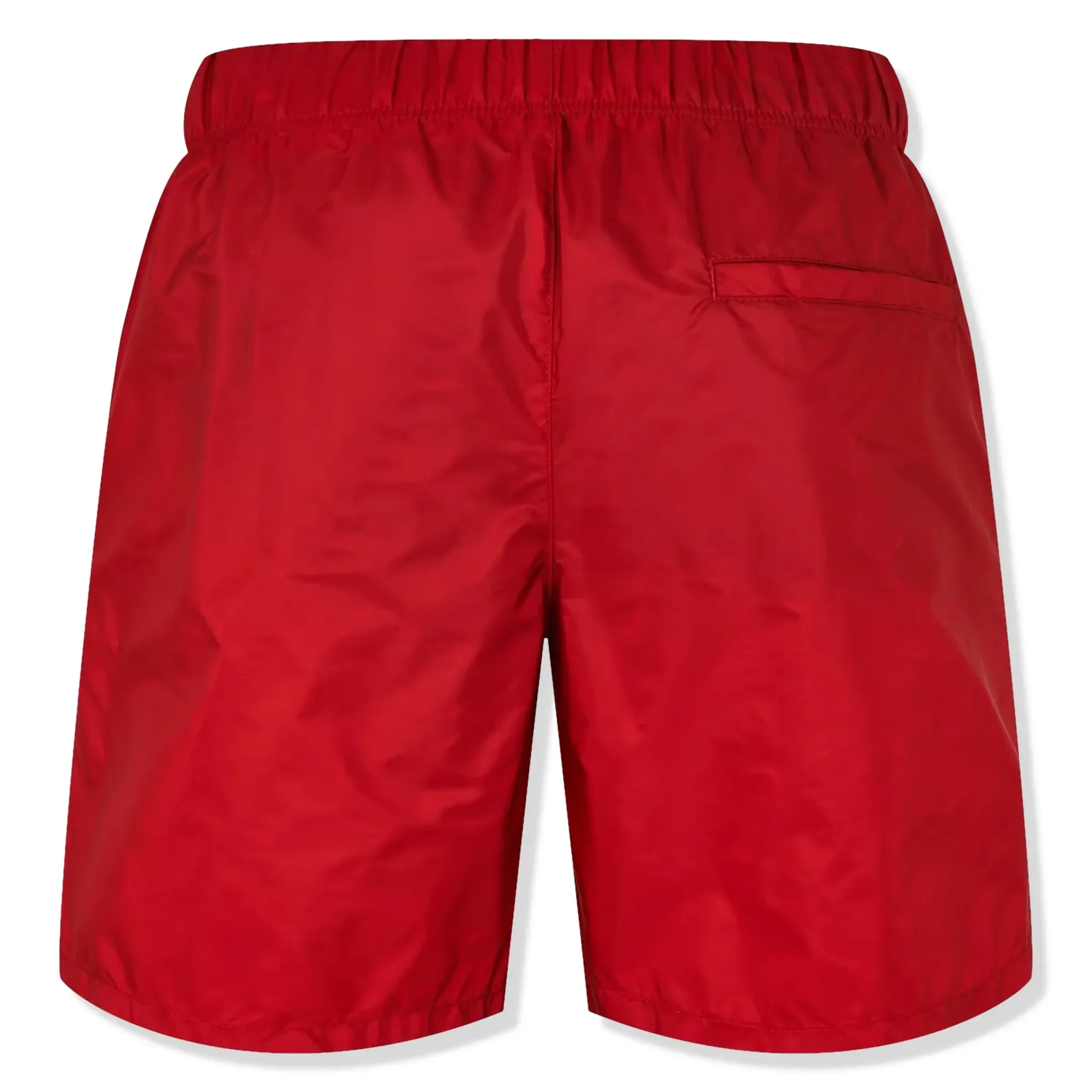 Prada Triangle Interlock Red Swim Shorts - Image 2