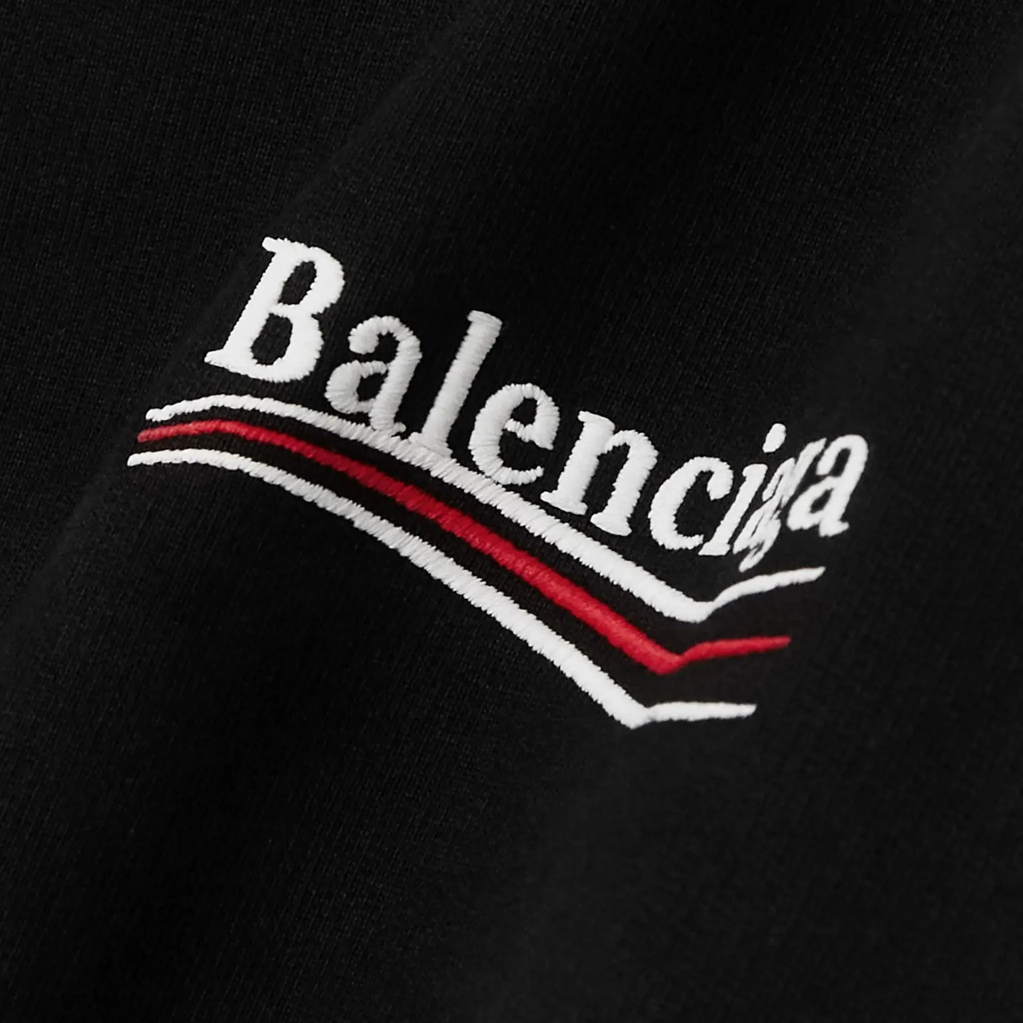 Preloved - Balenciaga Political Logo Black Hoodie - Image 6