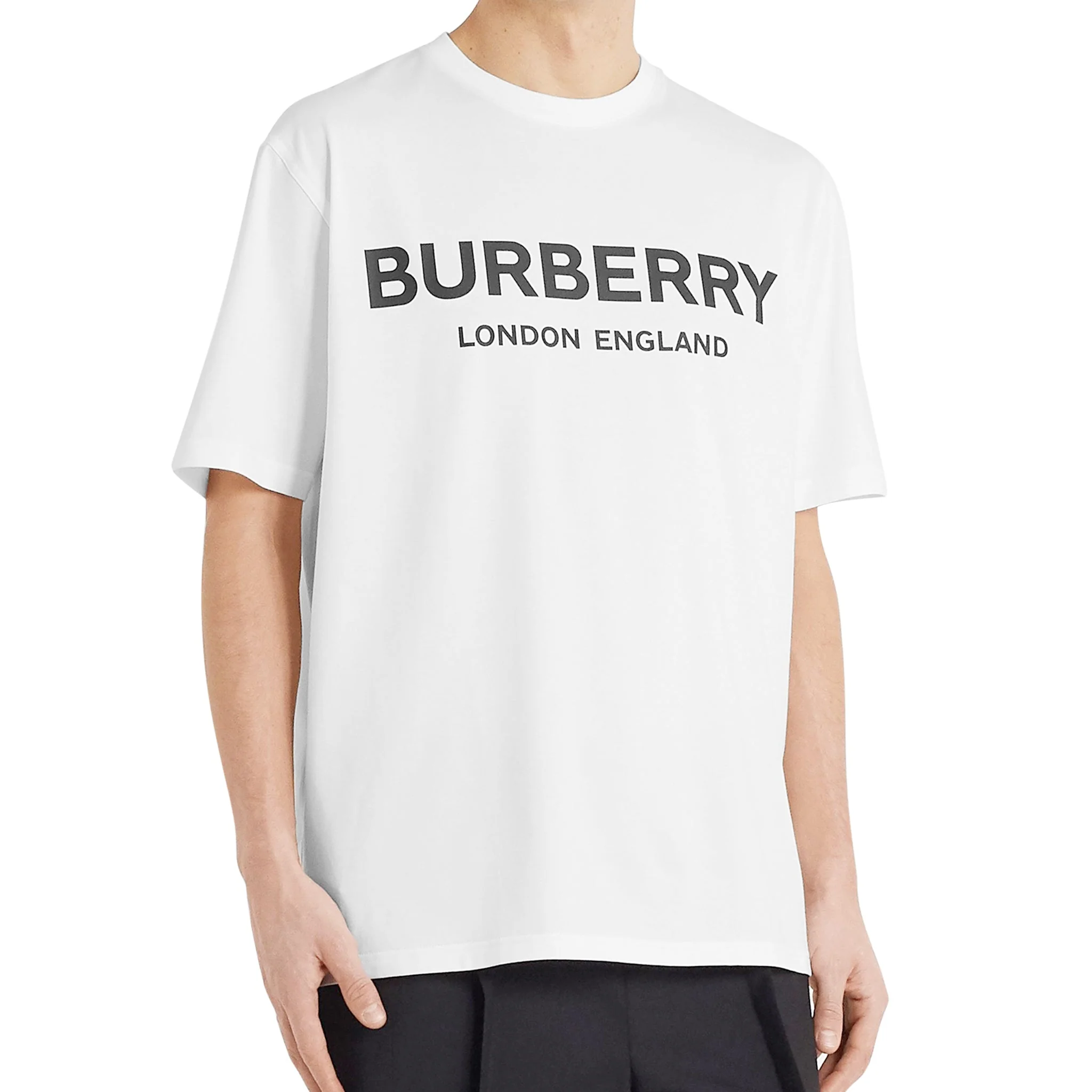 Preloved - Burberry Letchford Logo White T Shirt - Image 3