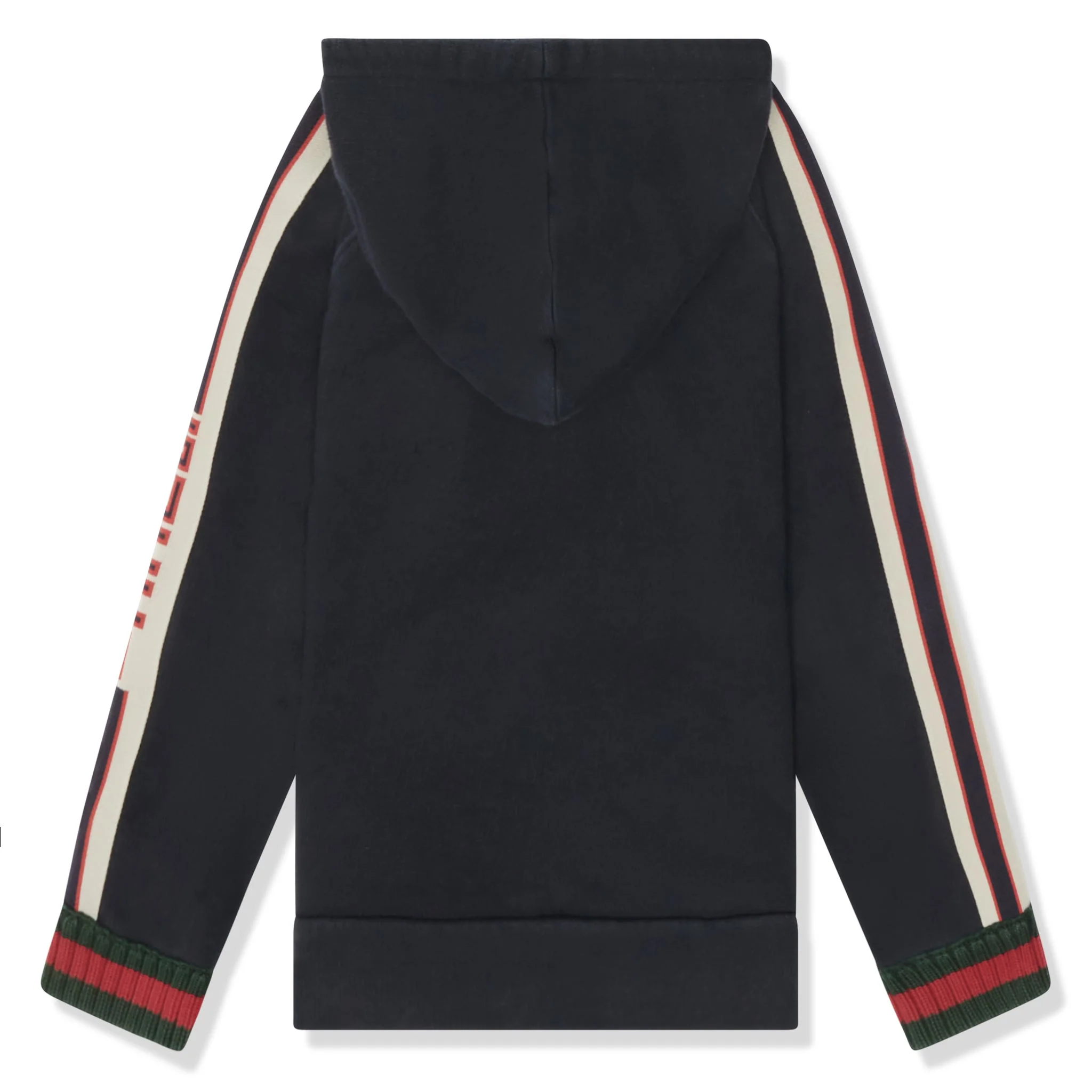 Preloved - Gucci Side Stripe Logo Cotton Blue Kids Hoodie - Image 2