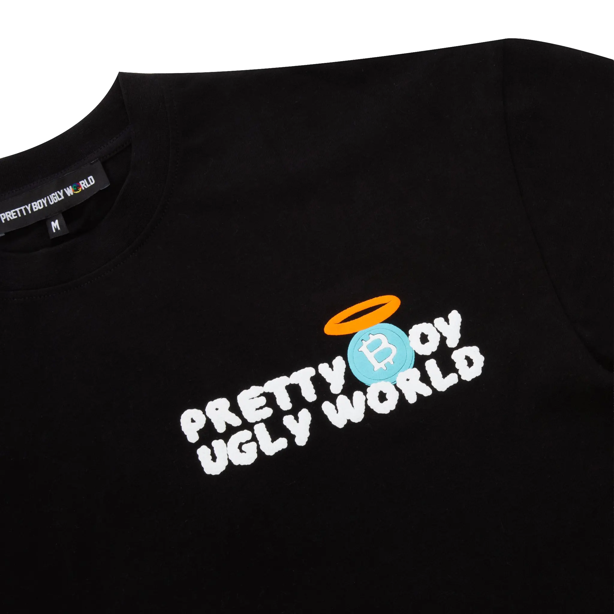 Pretty Boy Ugly World Bitcoin Black T-Shirt - Image 3