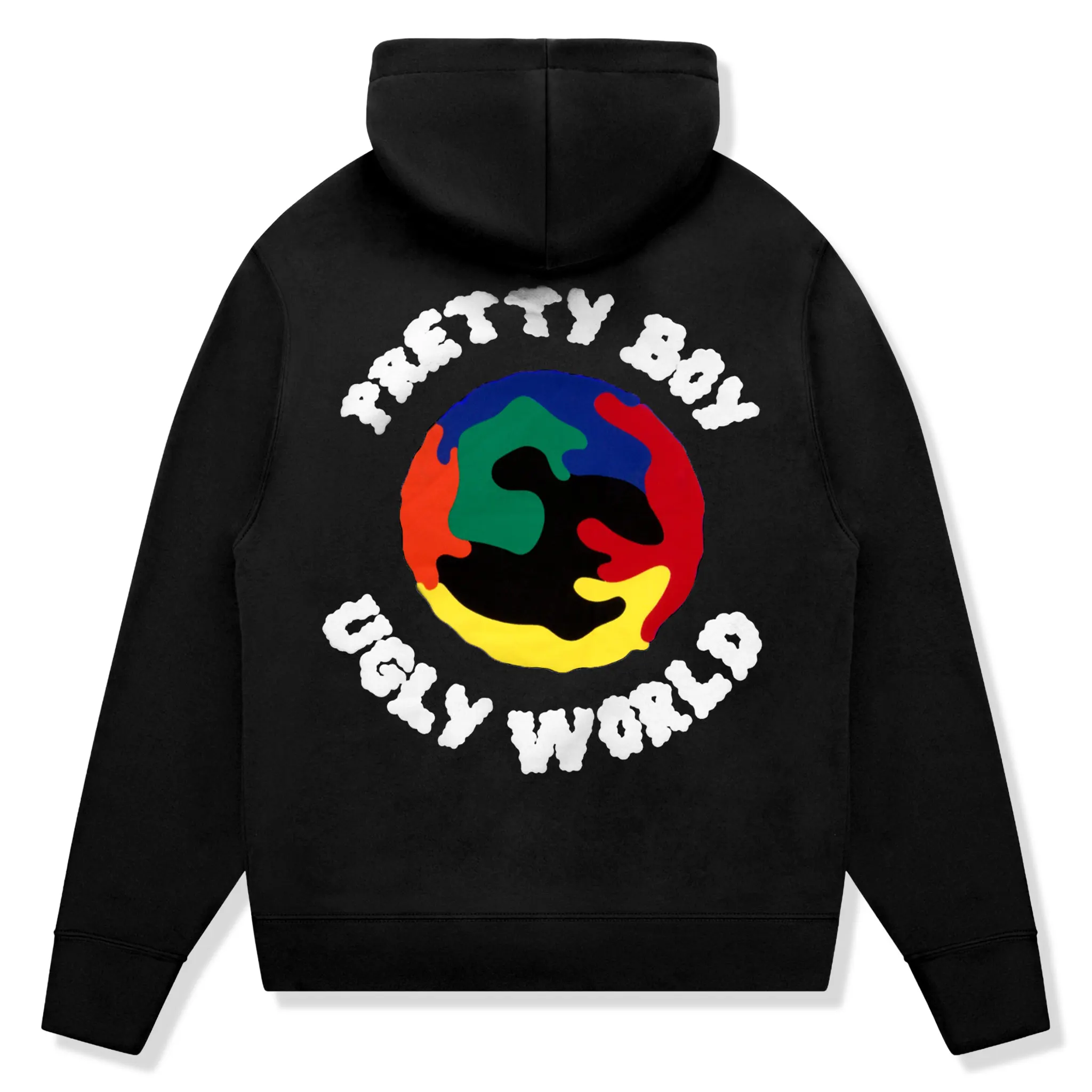 Pretty Boy Ugly World Black Hoodie - Image 2
