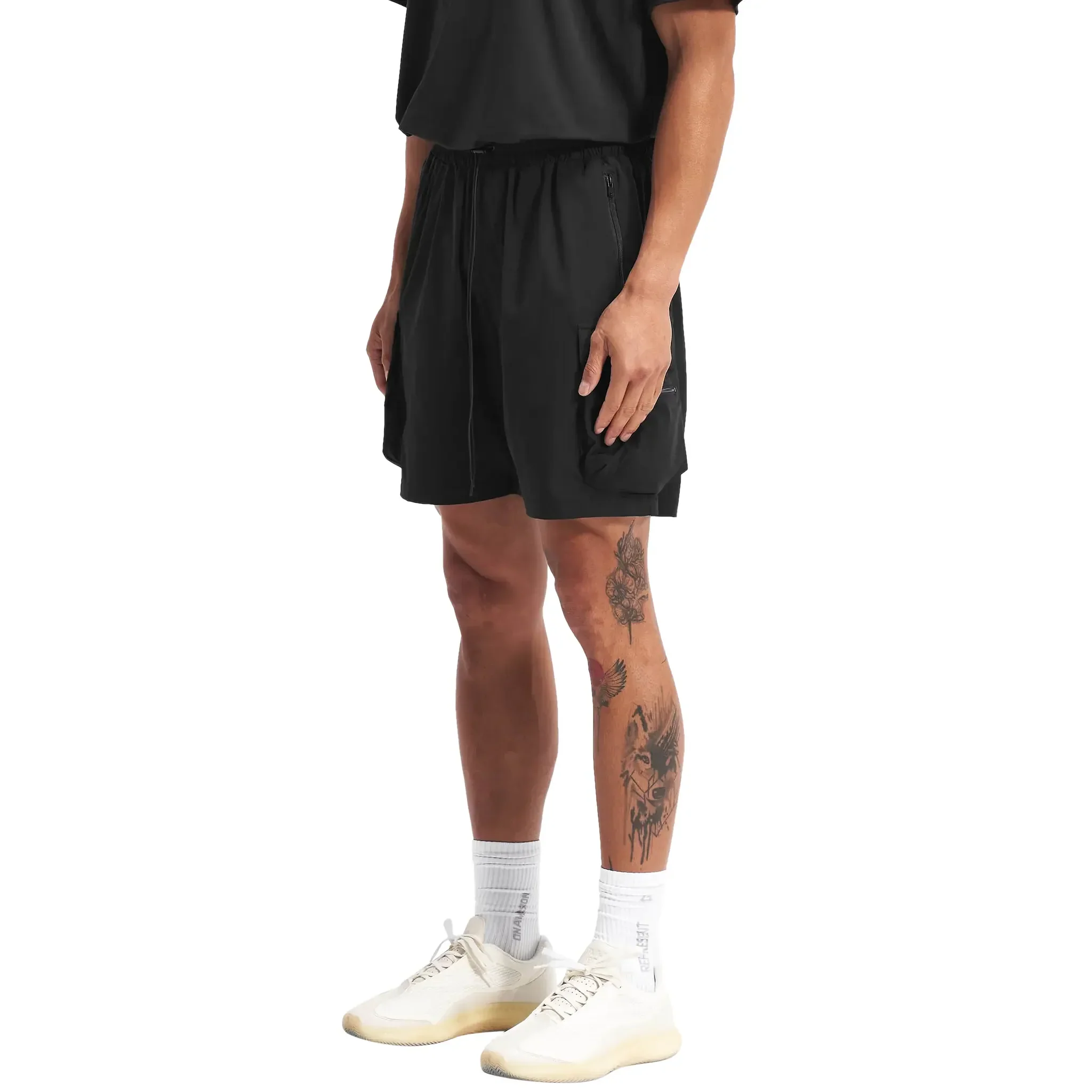 Represent 247 Black Shorts - Image 3