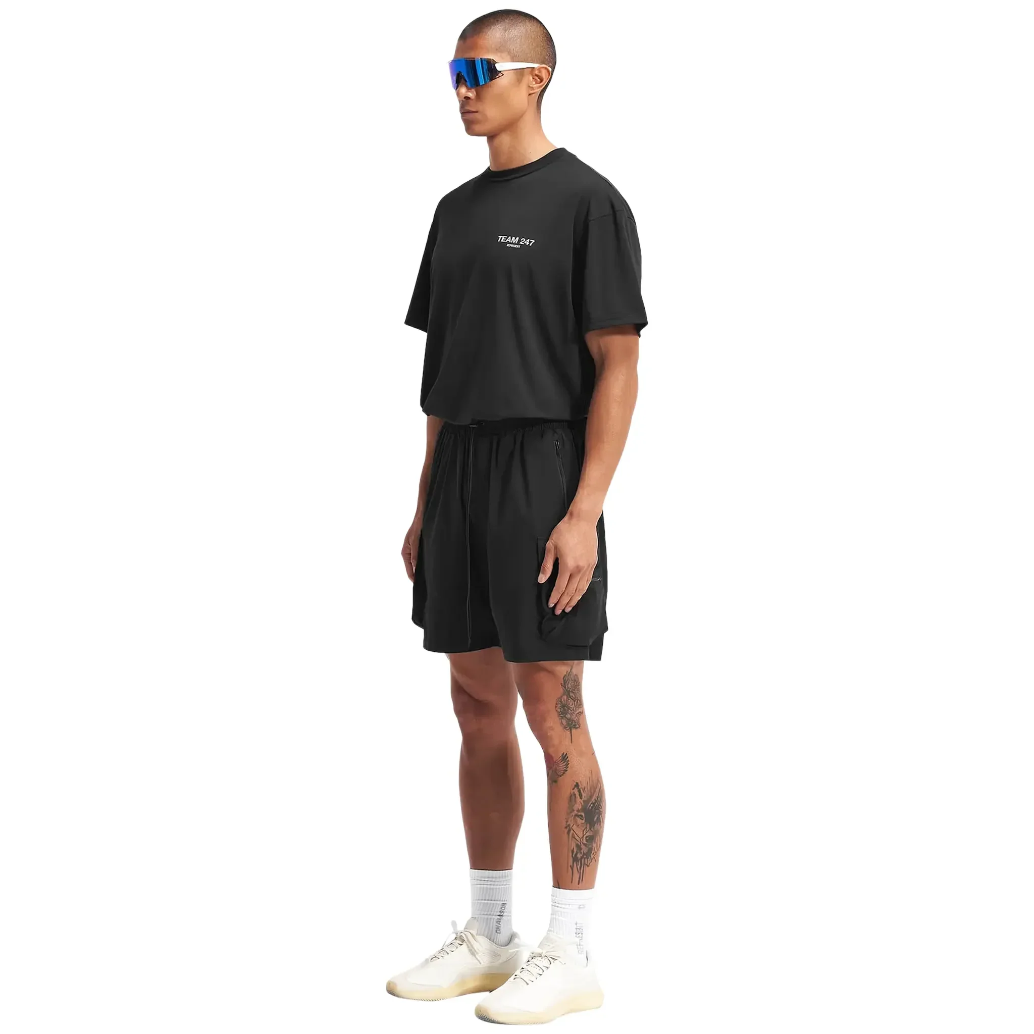 Represent 247 Black Shorts - Image 7