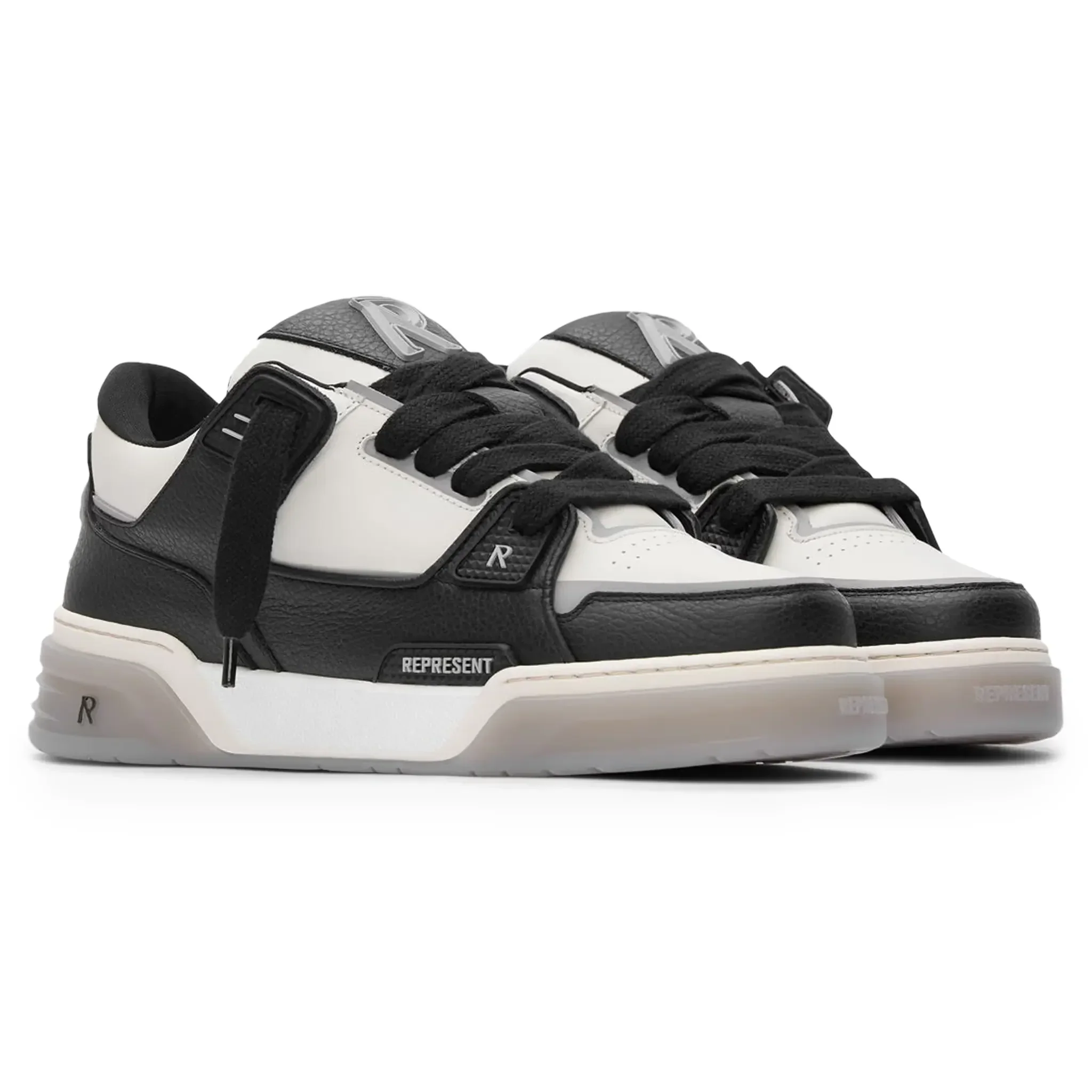 Represent Studio Black Vintage White Sneakers - Image 2