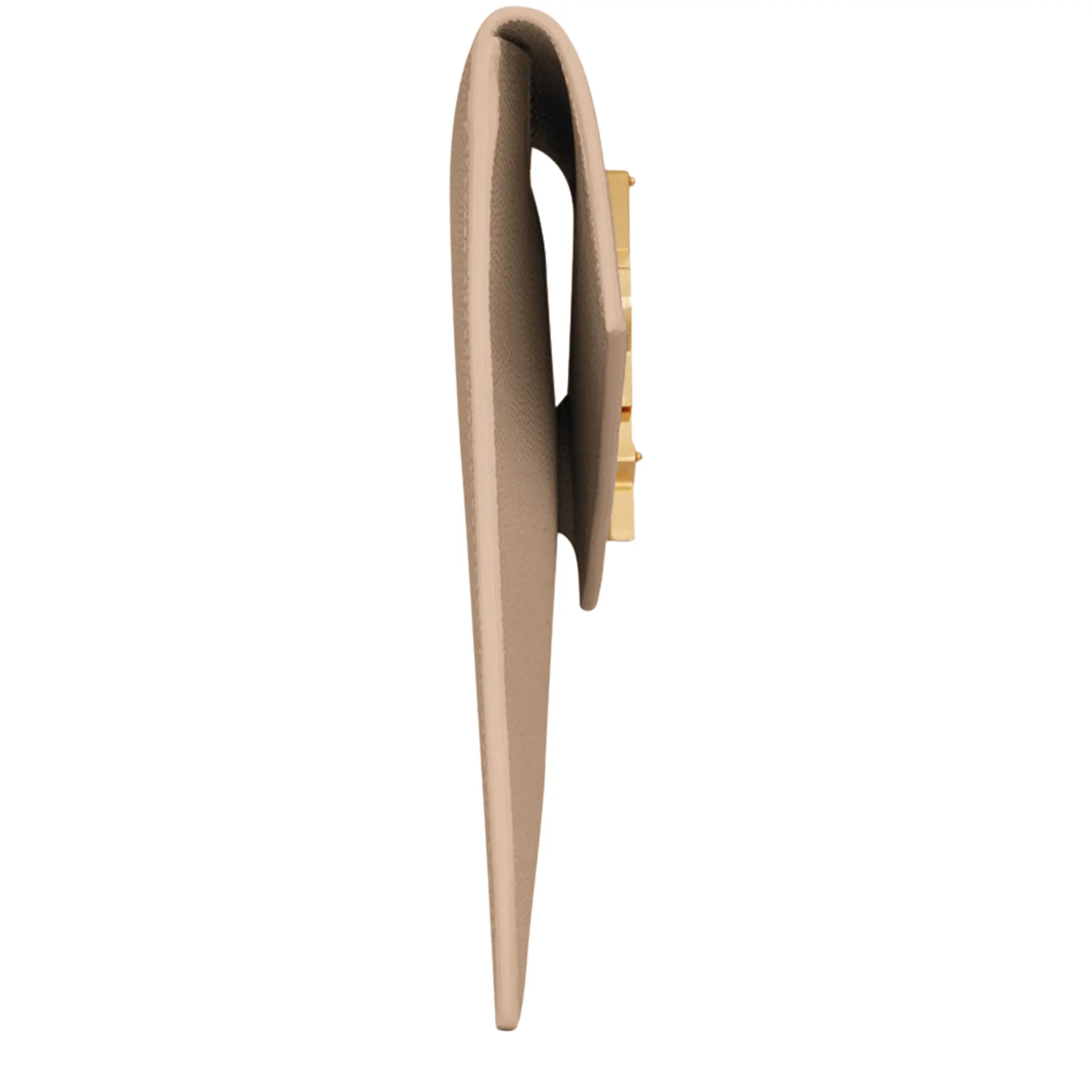 Saint Laurent Uptown Grain De Poudre Leather Dark Beige Pouch - Image 3