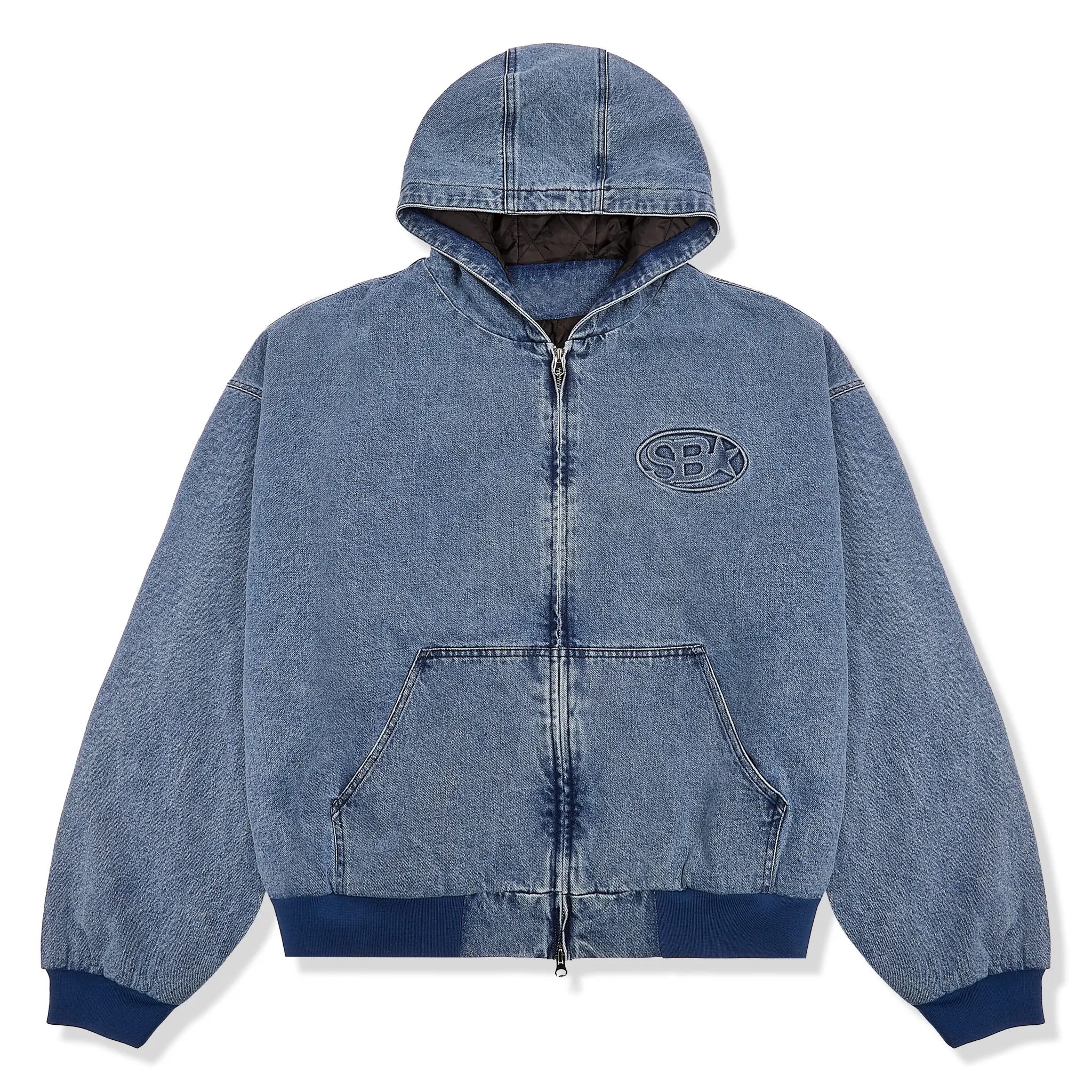 Samuel Bailey Hooded Denim Blue Jacket