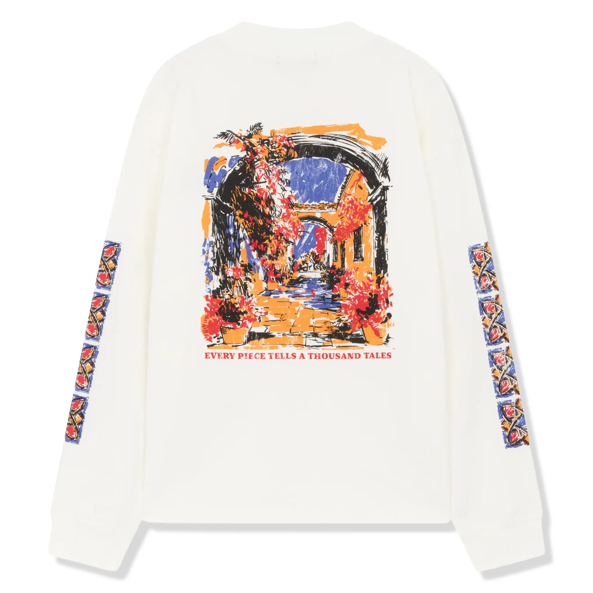 SIARR Floral L/S Off-White T-Shirt - Image 2