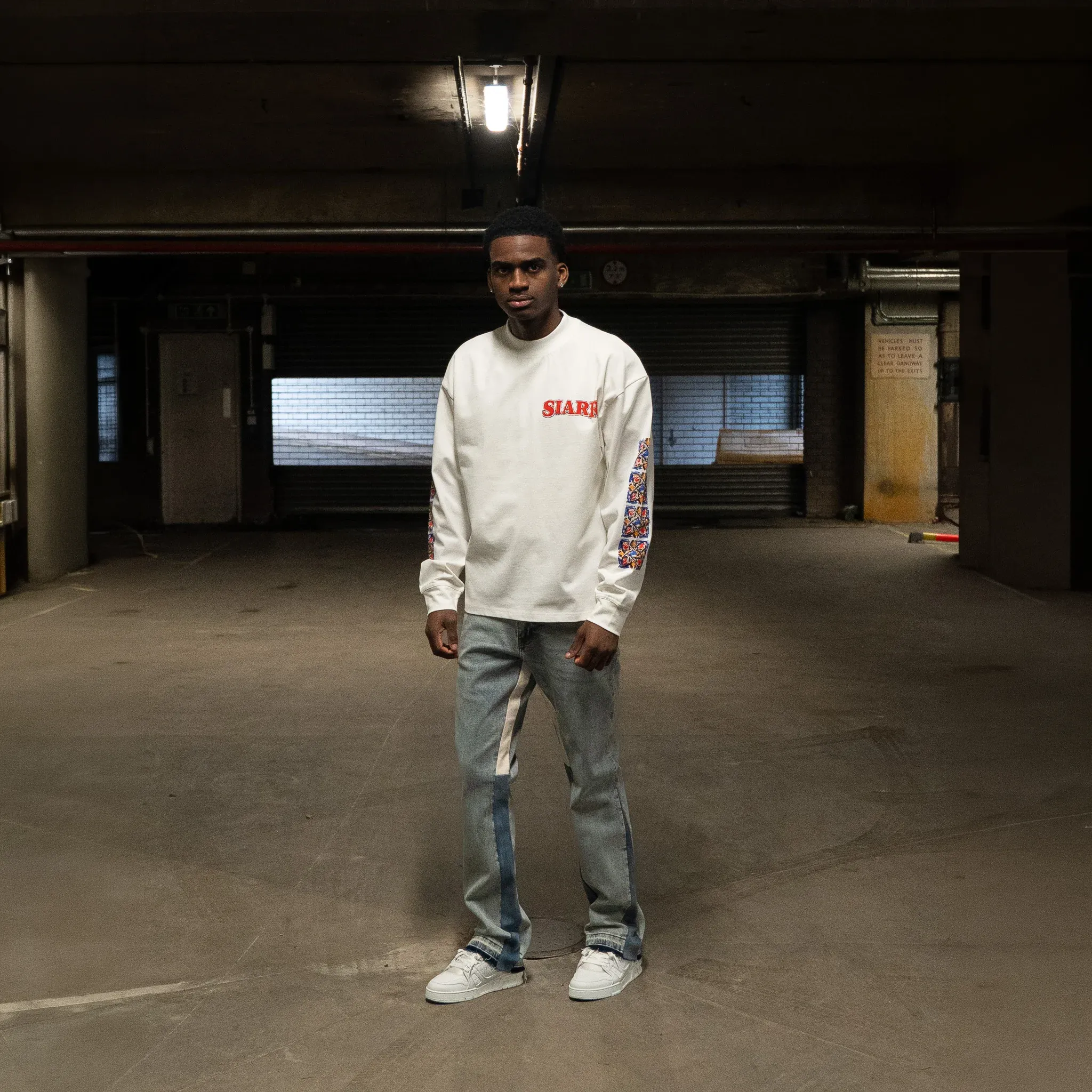 SIARR Floral L/S Off-White T-Shirt - Image 3