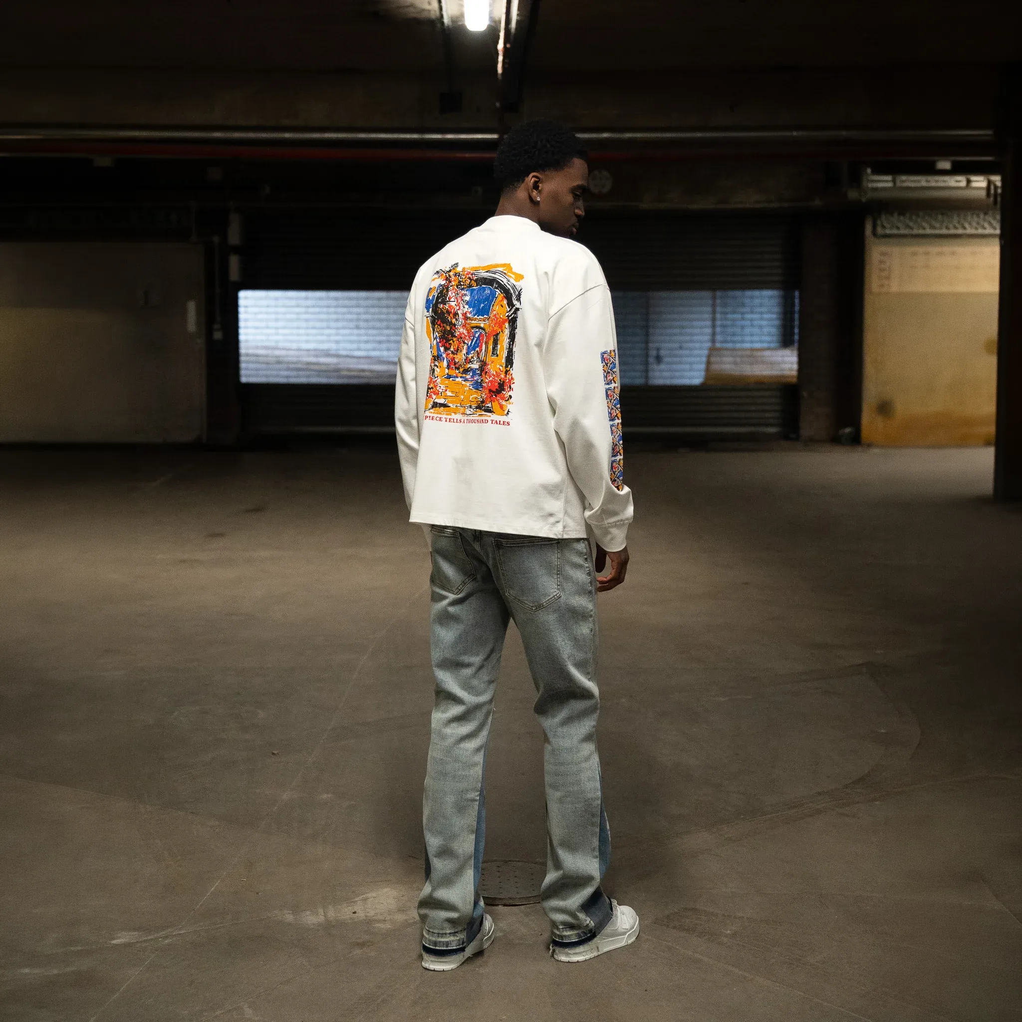 SIARR Floral L/S Off-White T-Shirt - Image 4