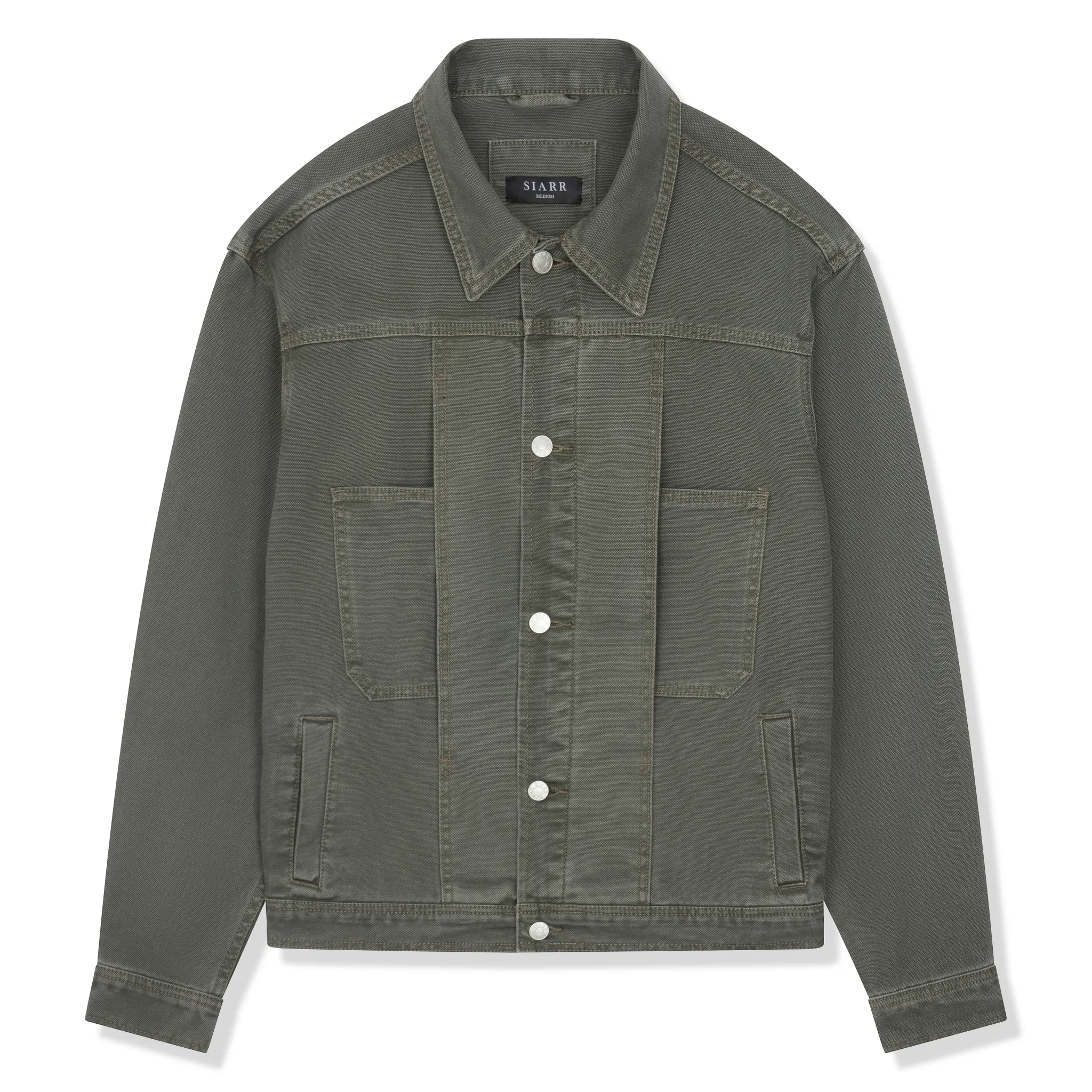 SIARR Green Denim Jacket & Cargo Pants - Image 8