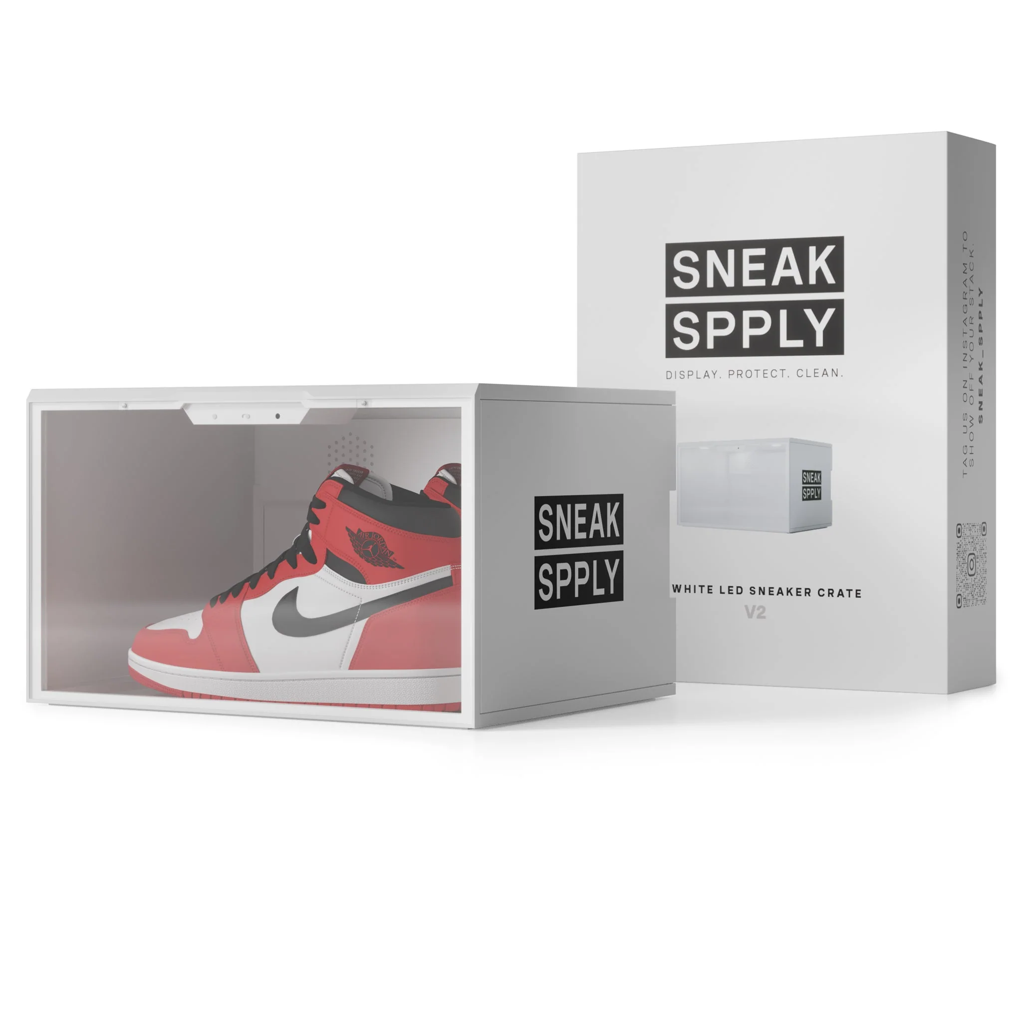 Sneak Spply Stack V2 Led Storage Crate White - Image 3