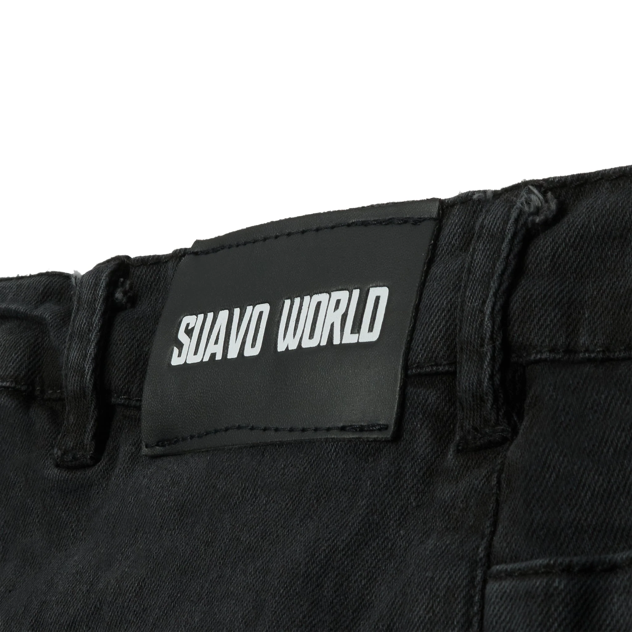 Suavo World Flare Denim Washed Black - Image 6