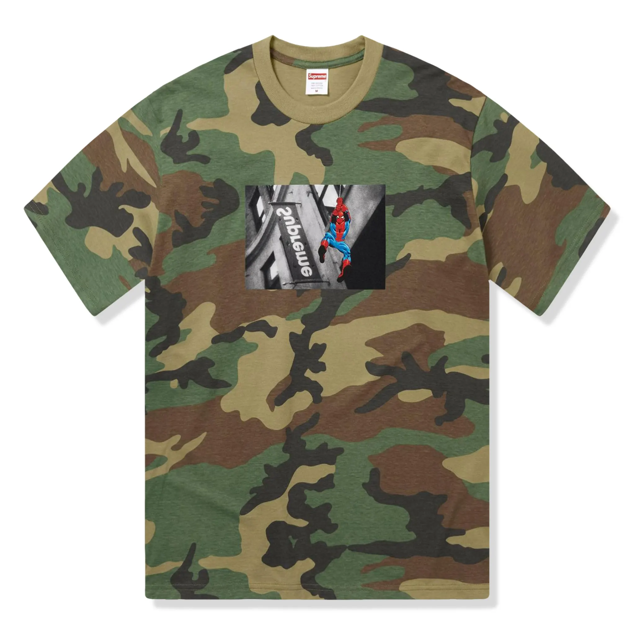 Supreme Spider Man Woodland Camo T-Shirt (SS26)