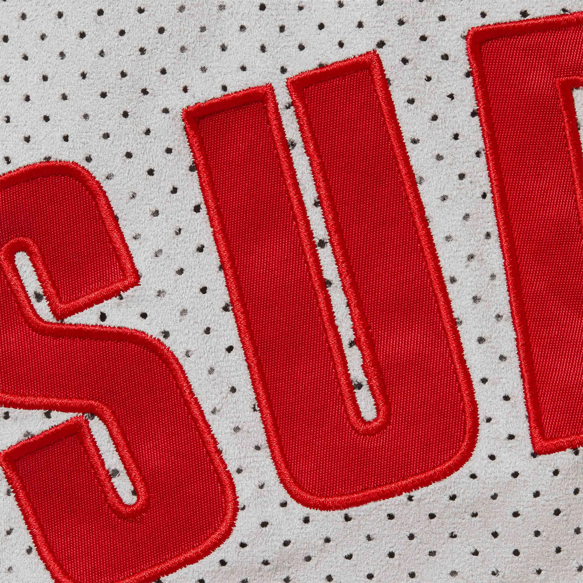 Supreme Ultrasuede Mesh Grey Baseball Shorts - Image 3