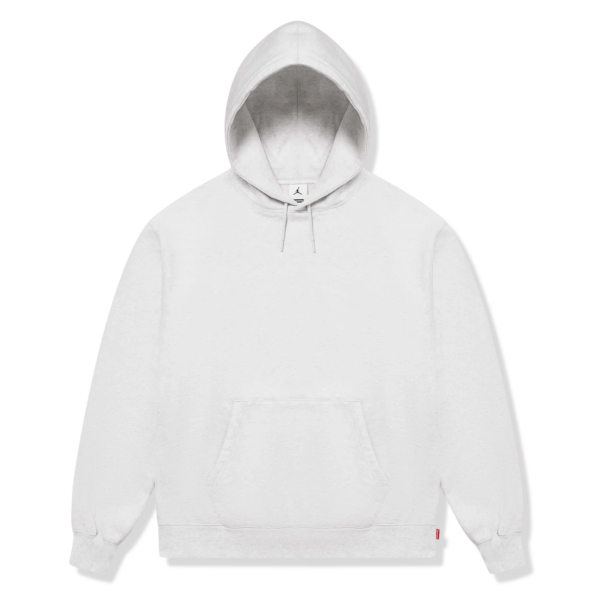 Supreme x Jordan Ash Grey Hoodie (FW24) - Image 2
