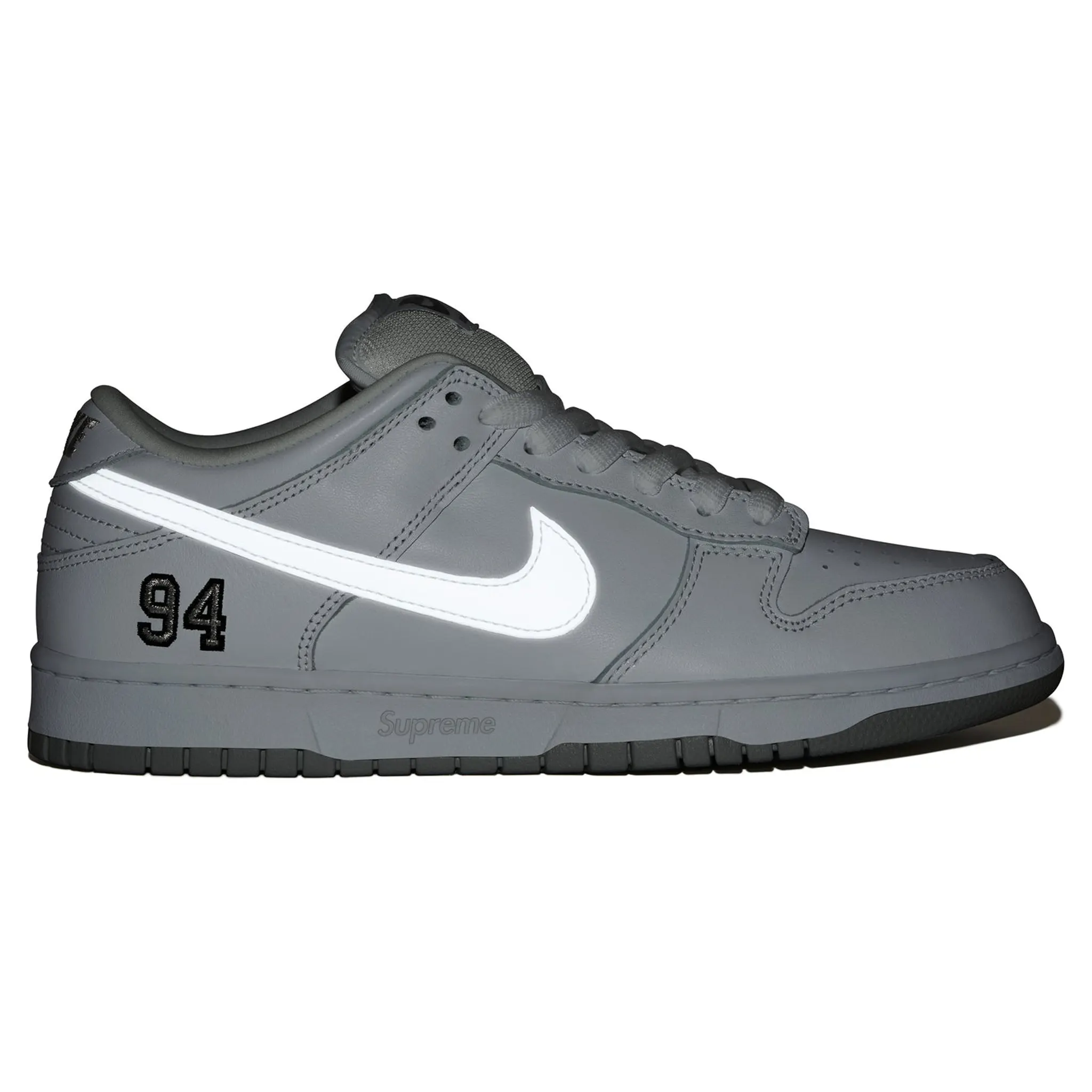 Supreme x Nike SB Dunk Low White - Image 5