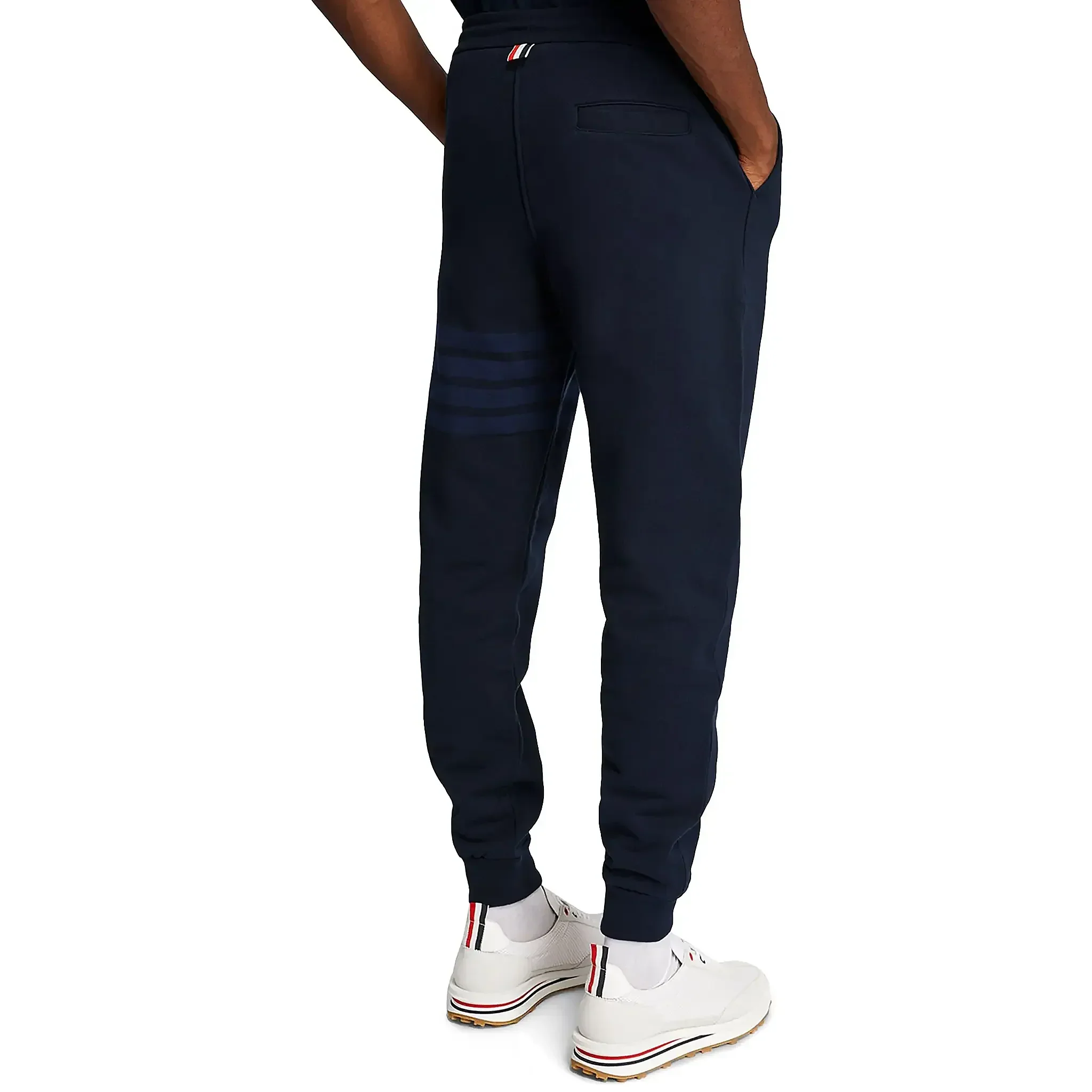 Thom Browne Classic Loopback 4-Bar Blue Sweatpants - Image 2