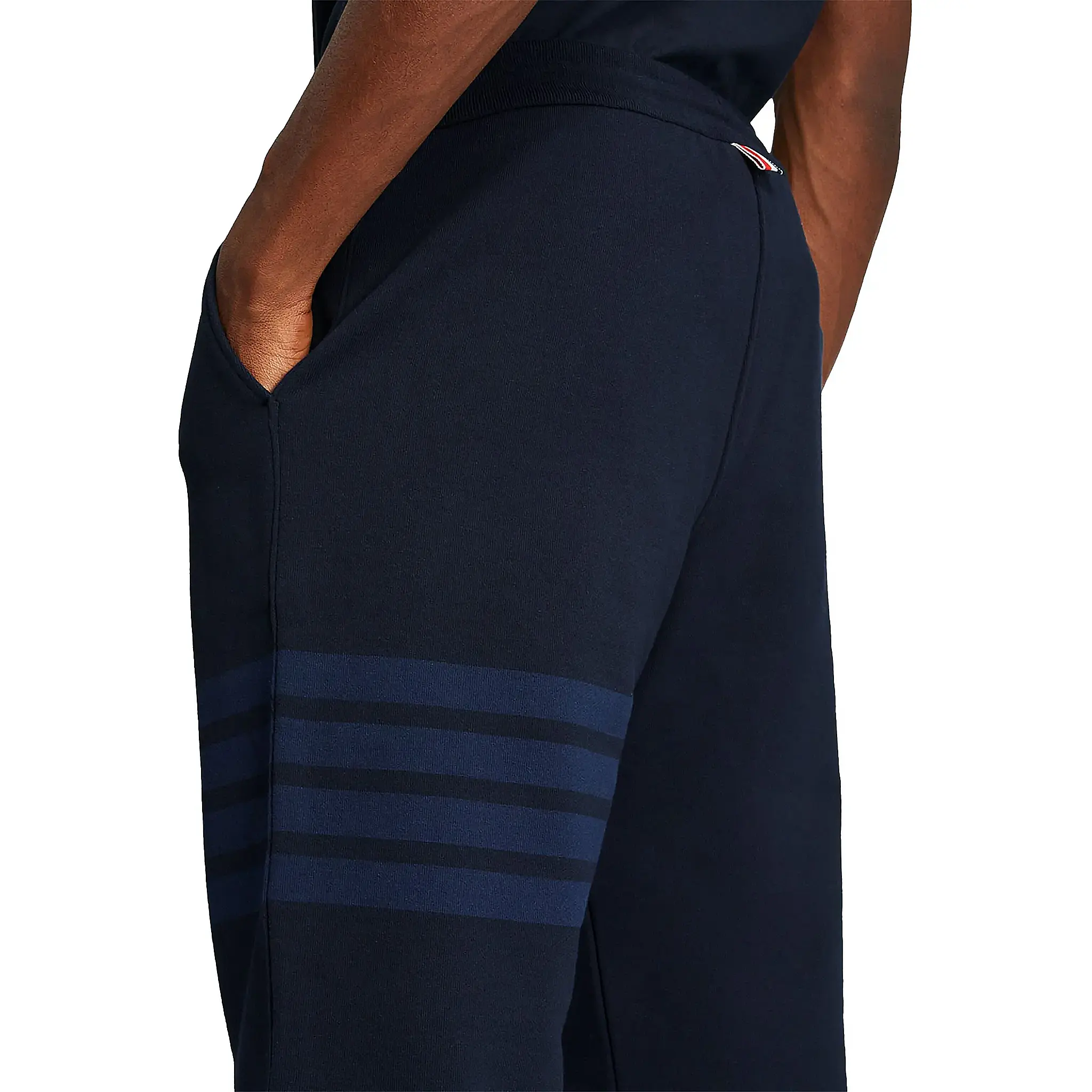 Thom Browne Classic Loopback 4-Bar Blue Sweatpants - Image 5