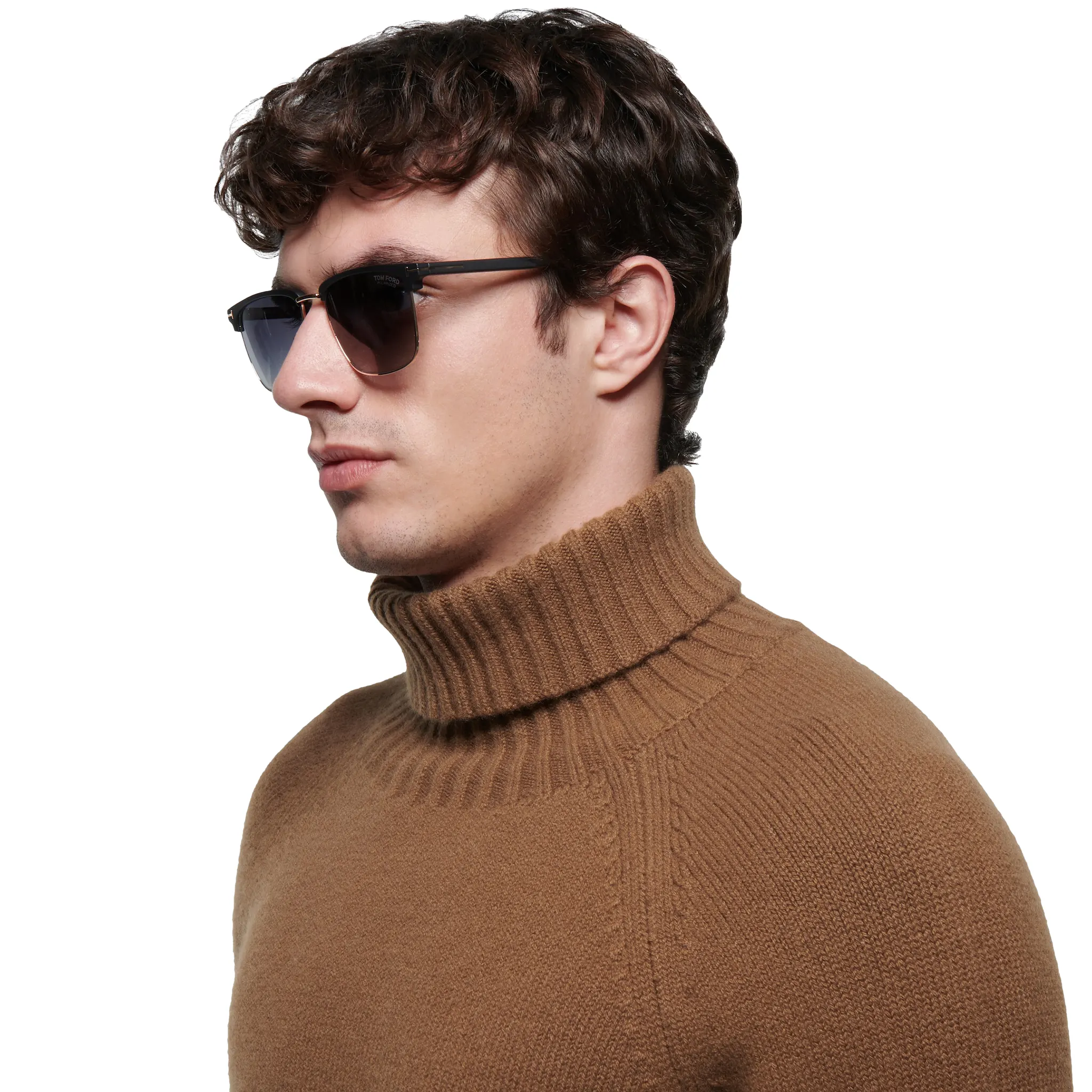 Tom Ford Hudson-02 FT0997-H 02D 55 Black Polarised Sunglasses - Image 2