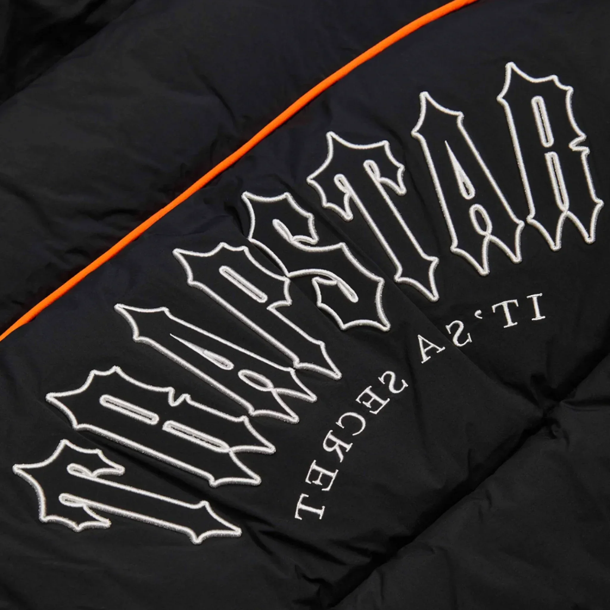 Trapstar Irongate Arch Piping Black Puffer Jacket - Image 3