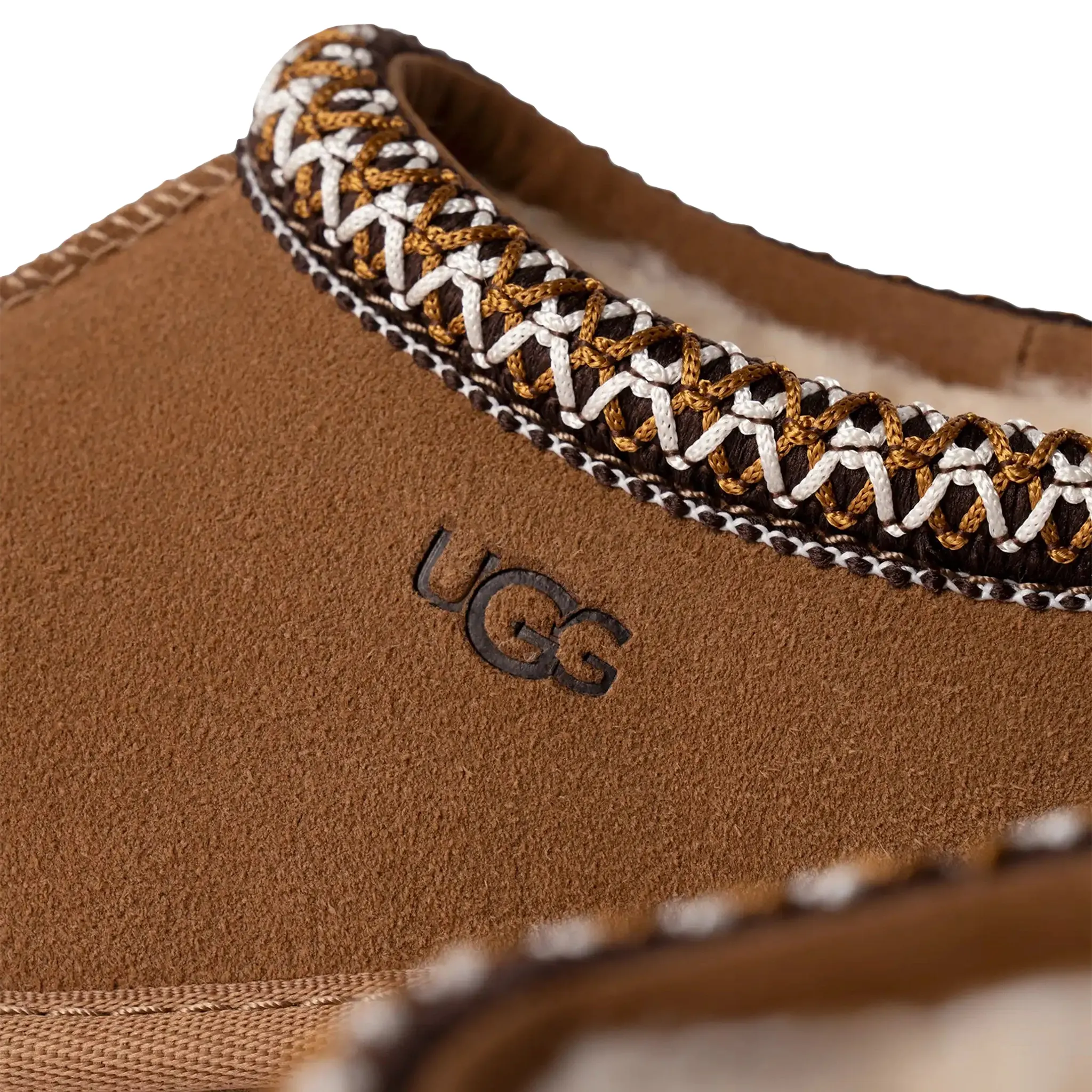 UGG Tasman II Kids Suede Chestnut Slippers - Image 4