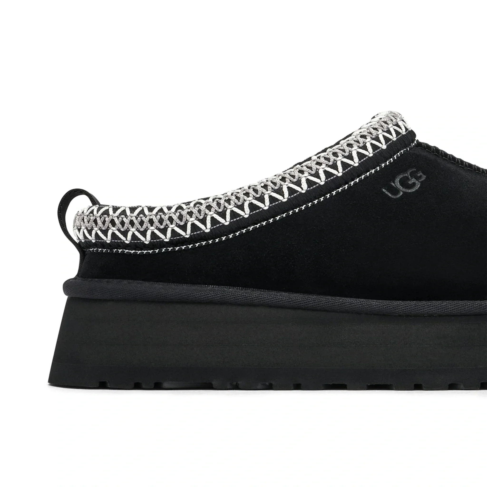 UGG Tazz Platform Black Slippers (W) - Image 4