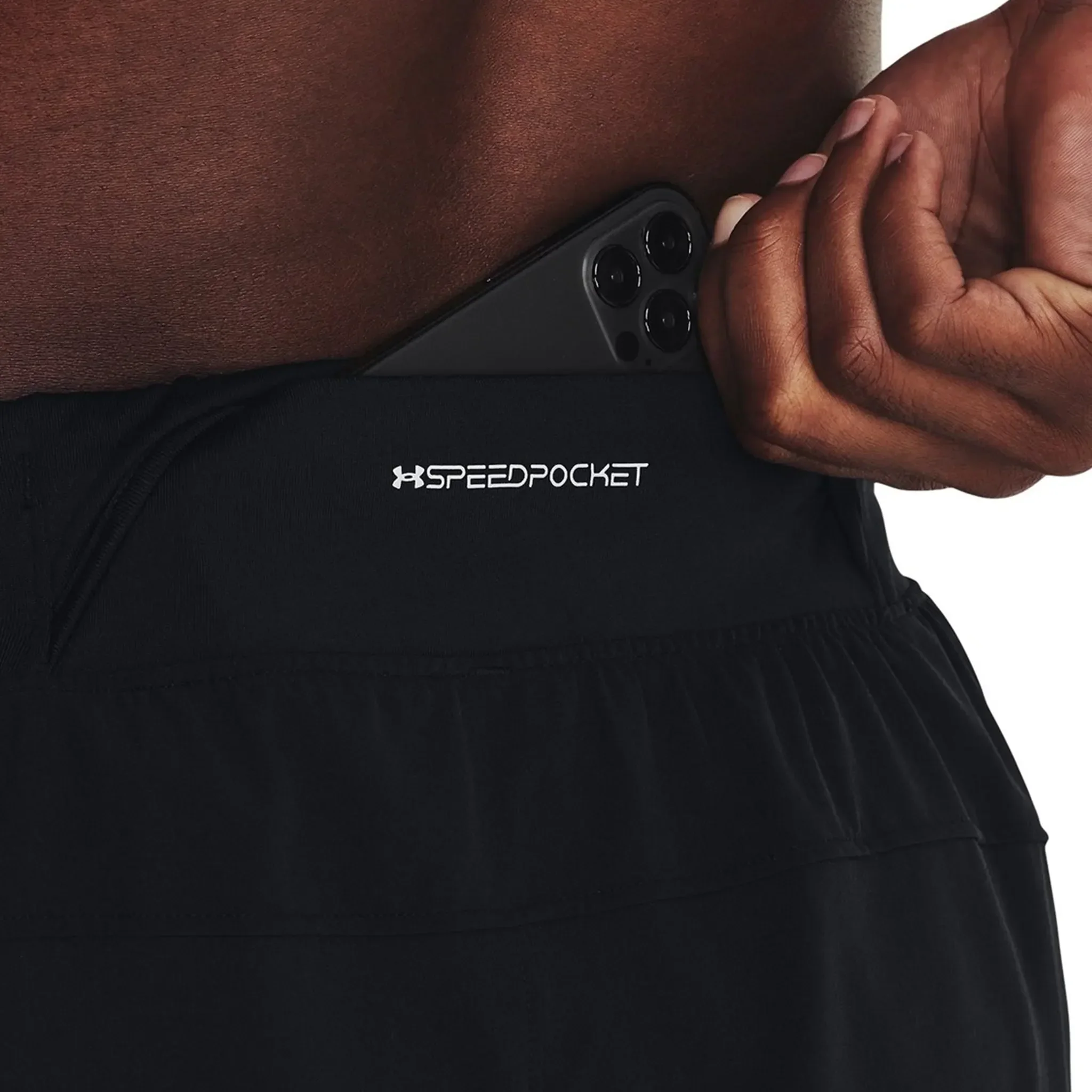 Under Armour UA Launch 7-Inch Black Shorts - Image 6