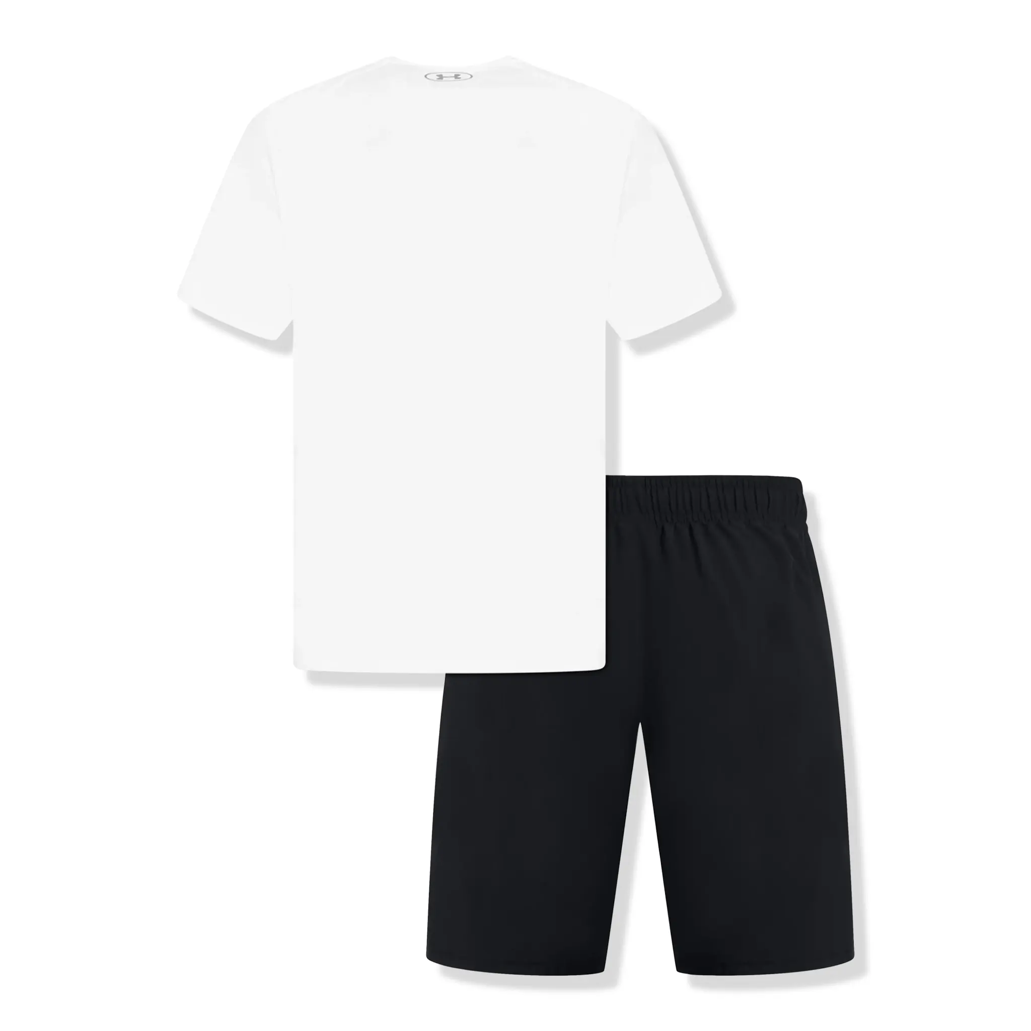 Under Armour UA Tech White Black T Shirt & Shorts - Image 2