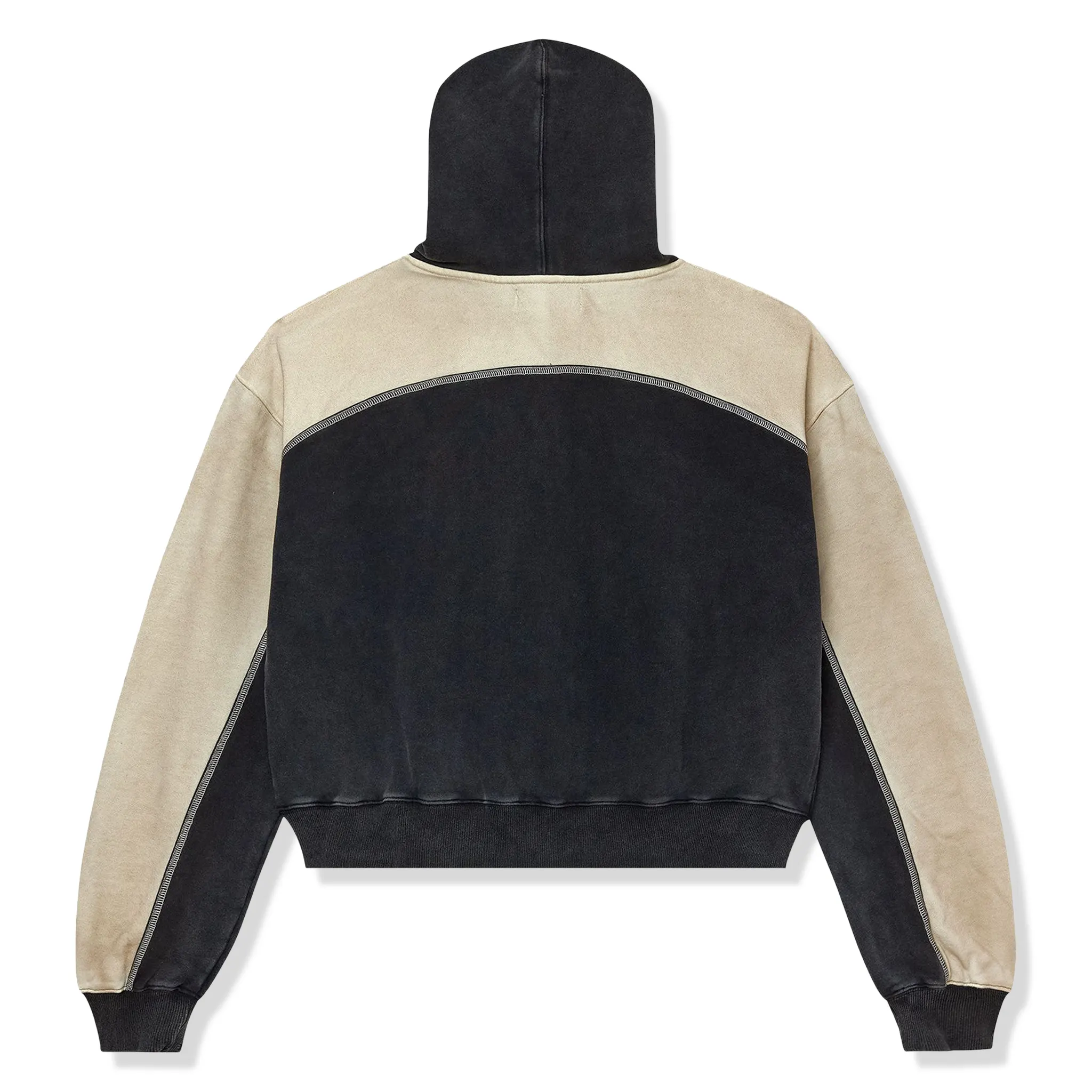 Vale Forever Vale Star Dest Black Tan Zip-Up Hoodie - Image 2