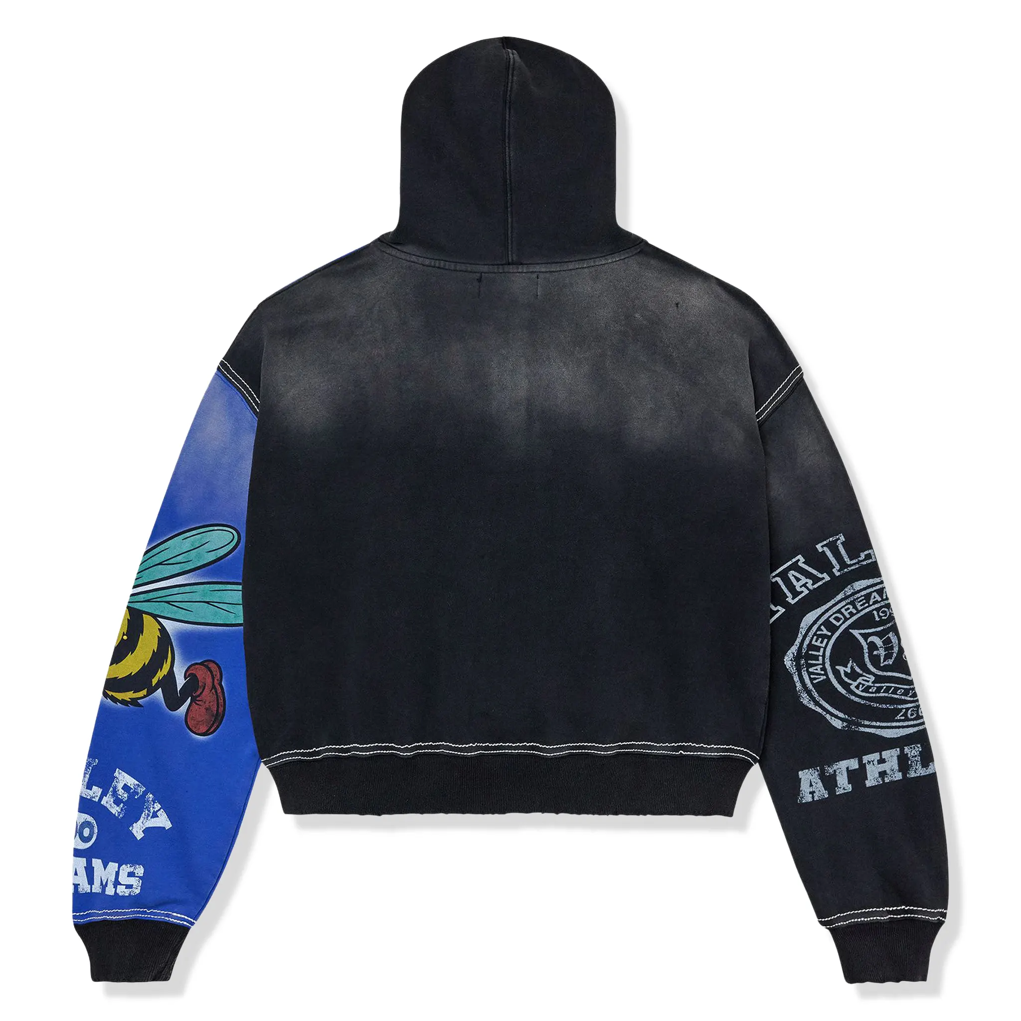 Vale Forever Valley Dreams Bipolar Black Blue Zip-Up Hoodie - Image 2
